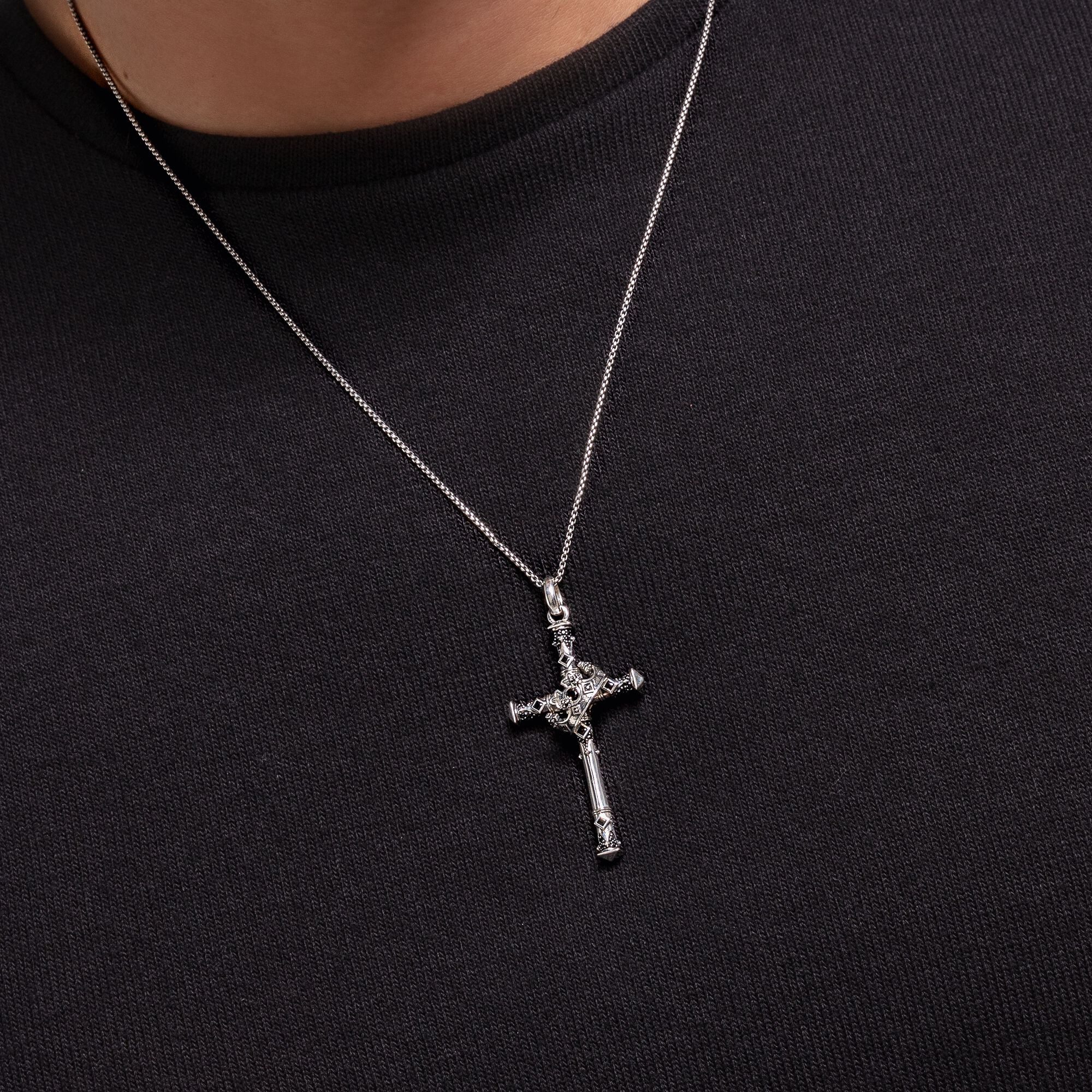 THOMAS SABO Kettenanhänger THOMAS SABO Anhänger Kreuz & Krone
