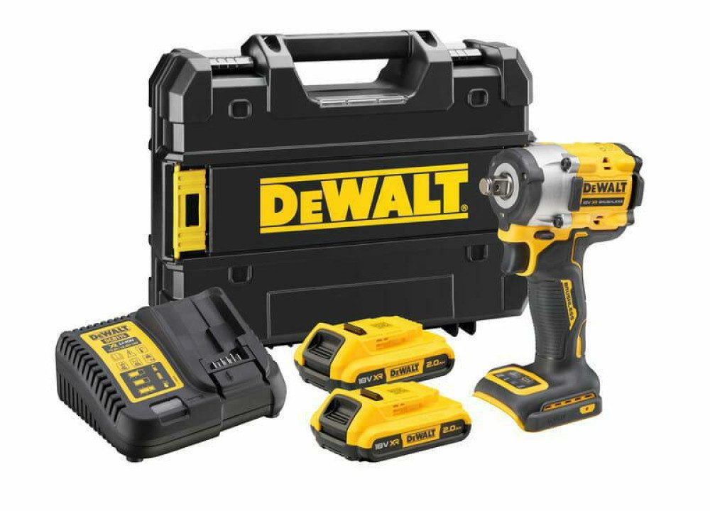 DeWalt Akku-Schlagschrauber DEWALT Akku-Schlagschrauber 1/2" 18V DCF921D2T 406Nm 2x2,0Ah TSTAK