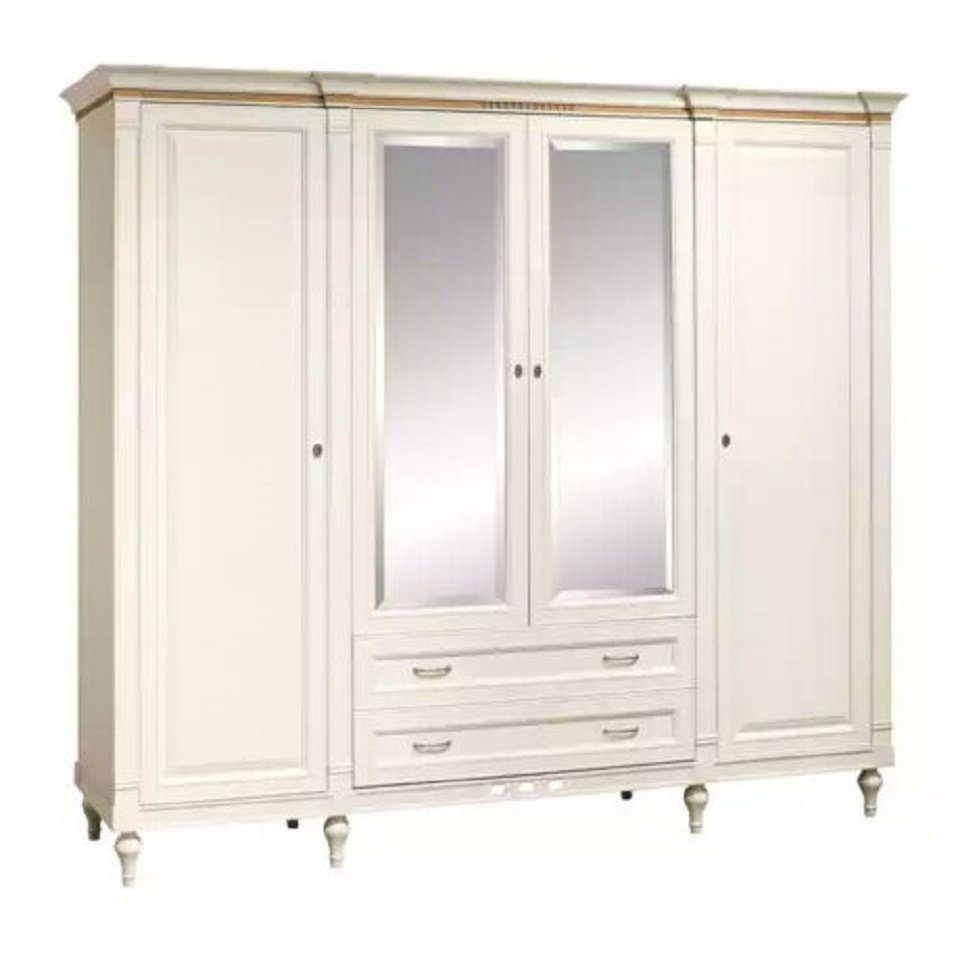 (1-St., Made JVmoebel Weiß Kleiderschrank in Kleiderschrank Holzschränke Europe Kleiderschrank) Design Schlafzimmer Möbel