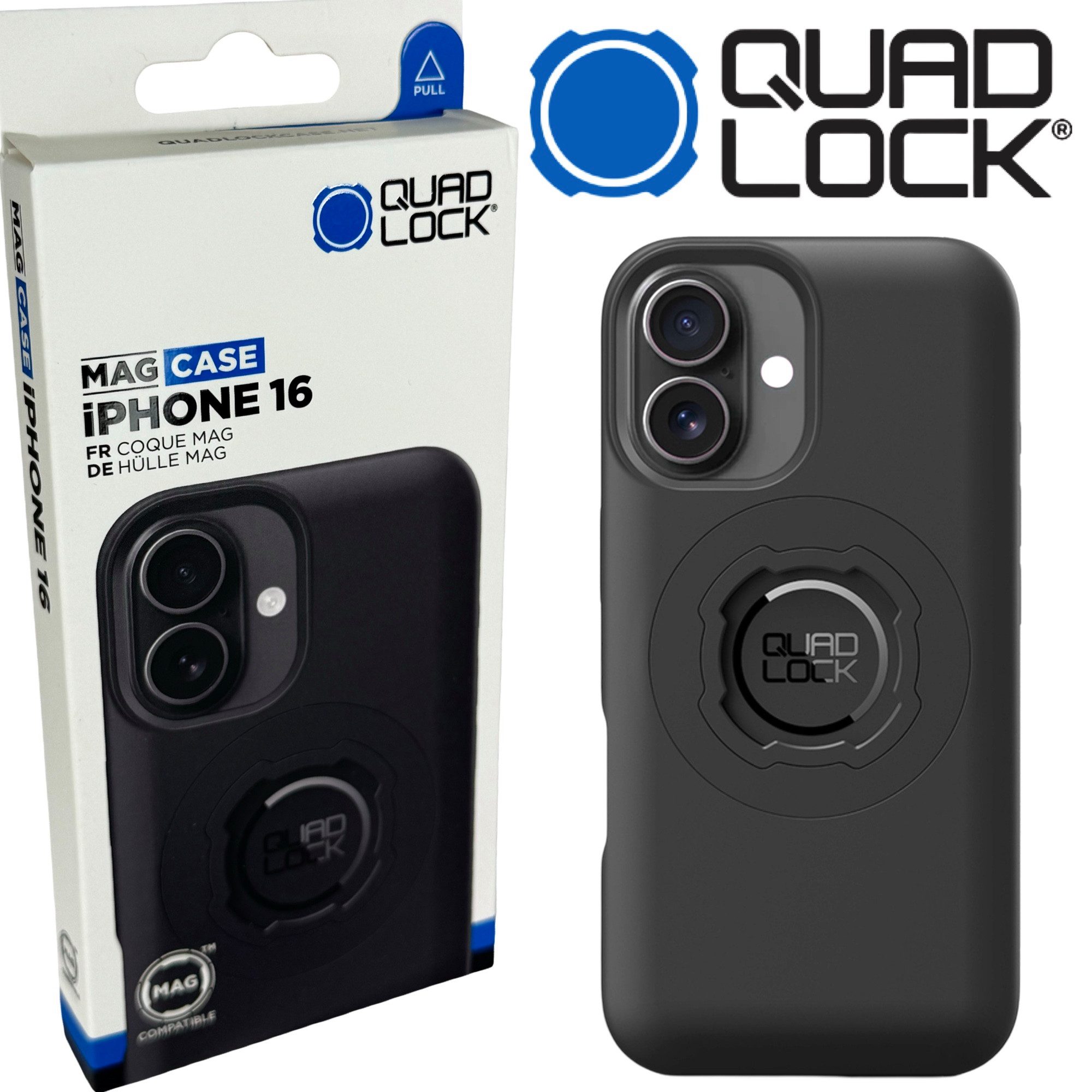 Quad Lock Handyhülle QUAD LOCK MAG Case Handy Schutz Hülle Halter passend für iPhone 16