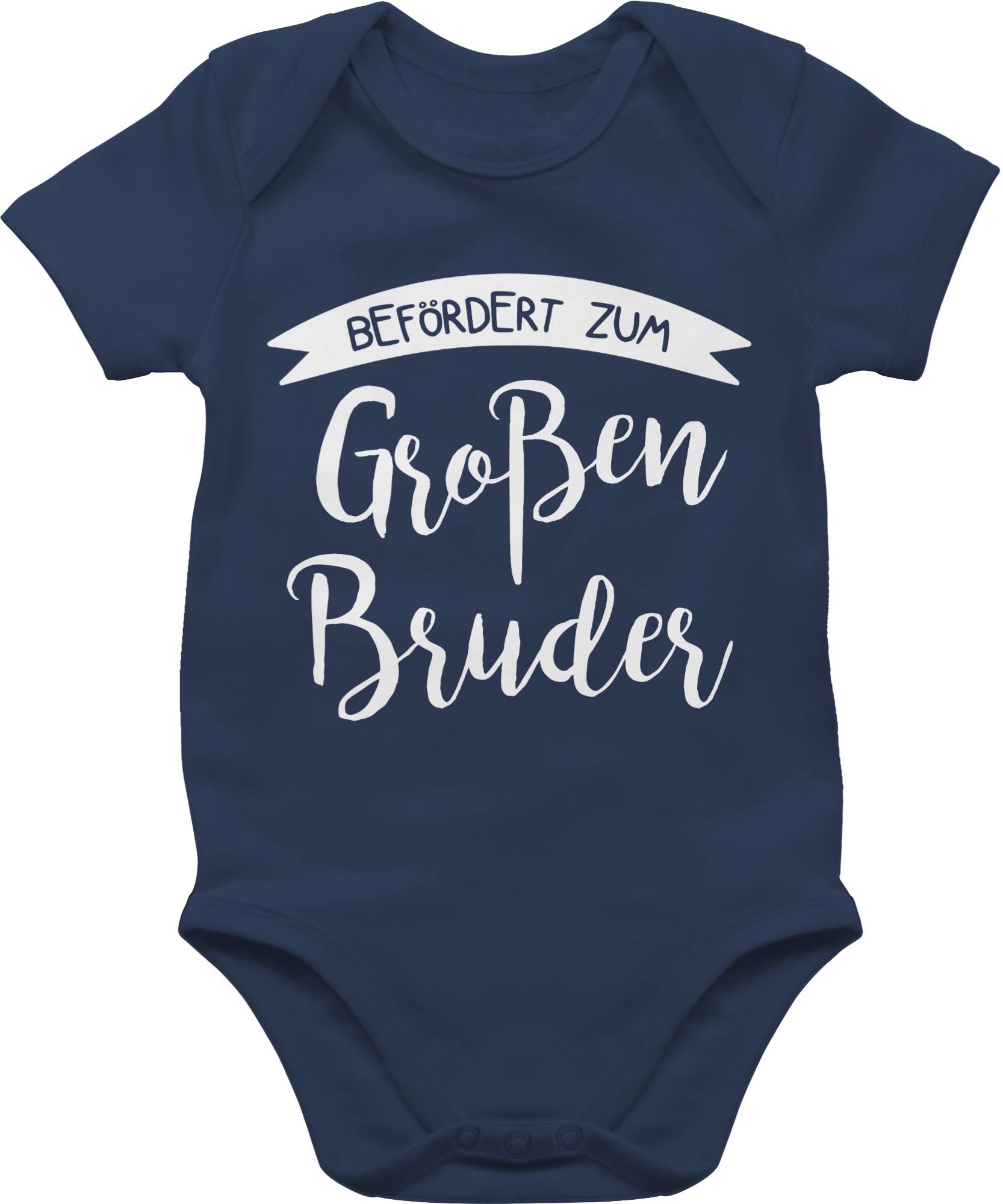 Shirtbody Großer großen zum Navy Bruder Shirtracer Bruder Befördert 2 Blau