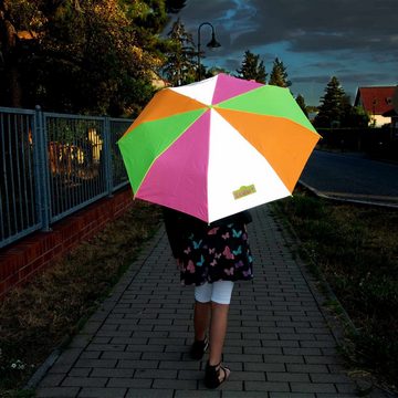 Scout Taschenregenschirm Mini Kinderschirm Basic reflektierend, leicht