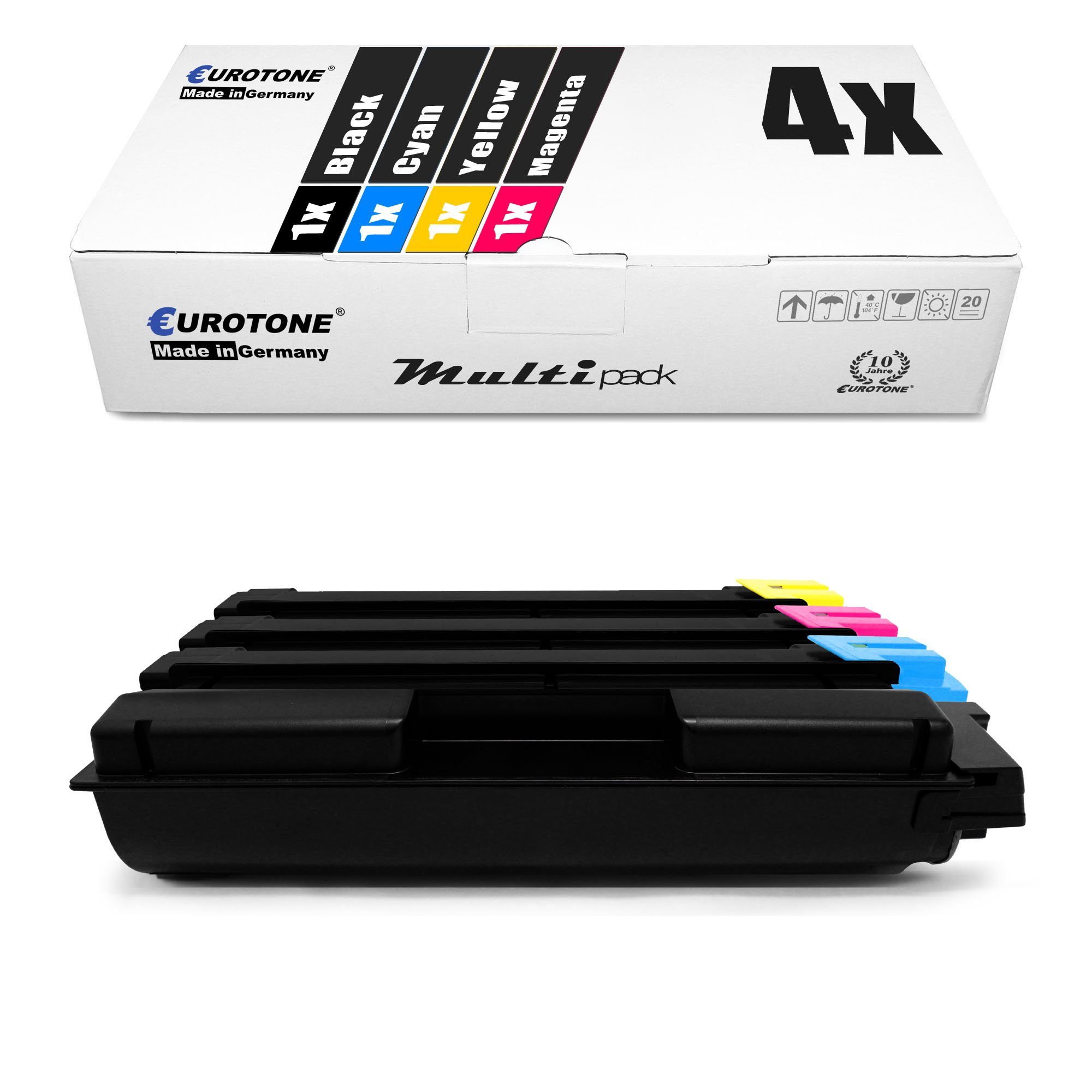 Eurotone Tonerkartusche Toner ersetzt Kyocera TK-5160 im 4er Set