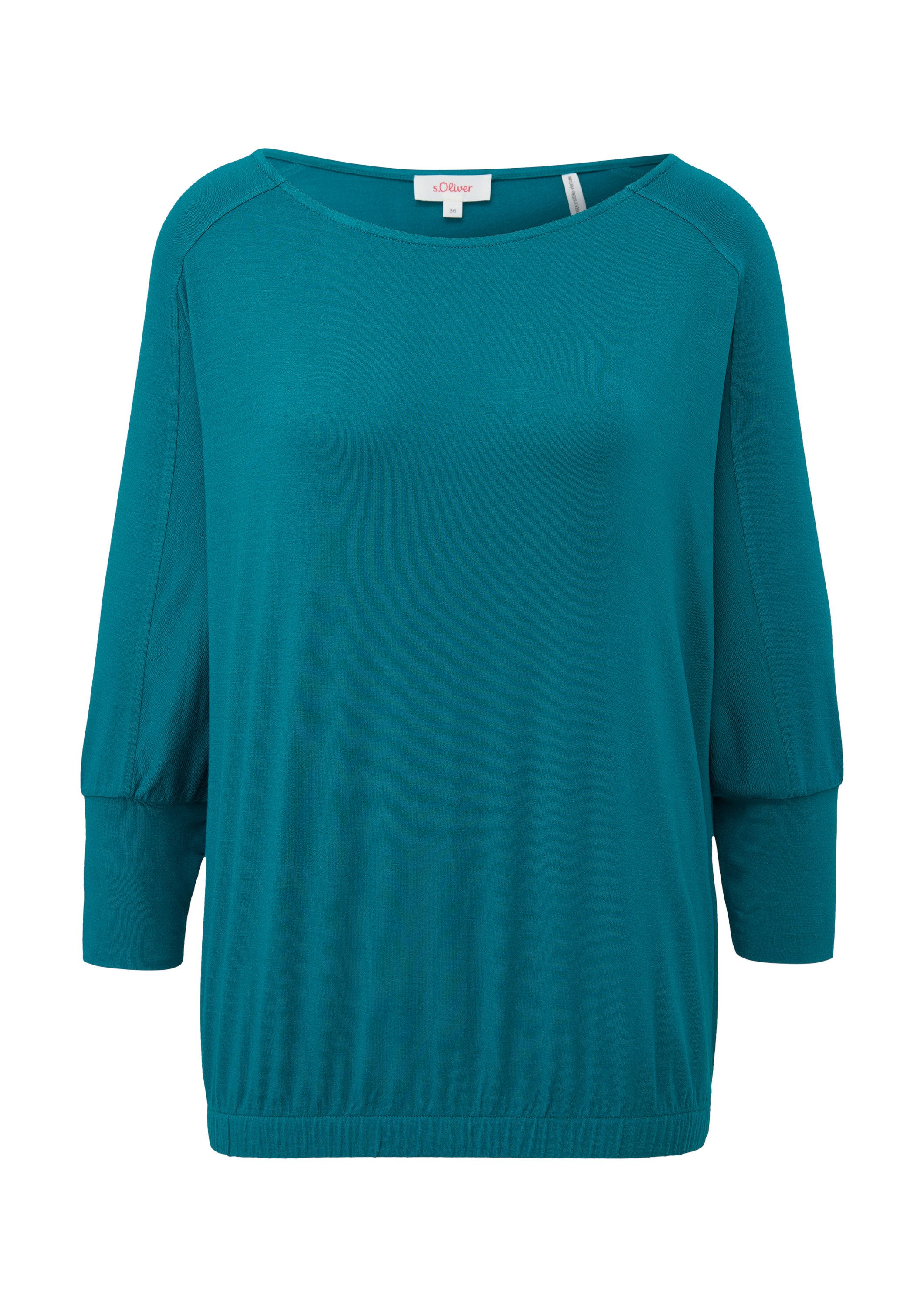 s.Oliver Langarmshirt T-Shirt Longsleeve aus Viskosestretch günstig online kaufen