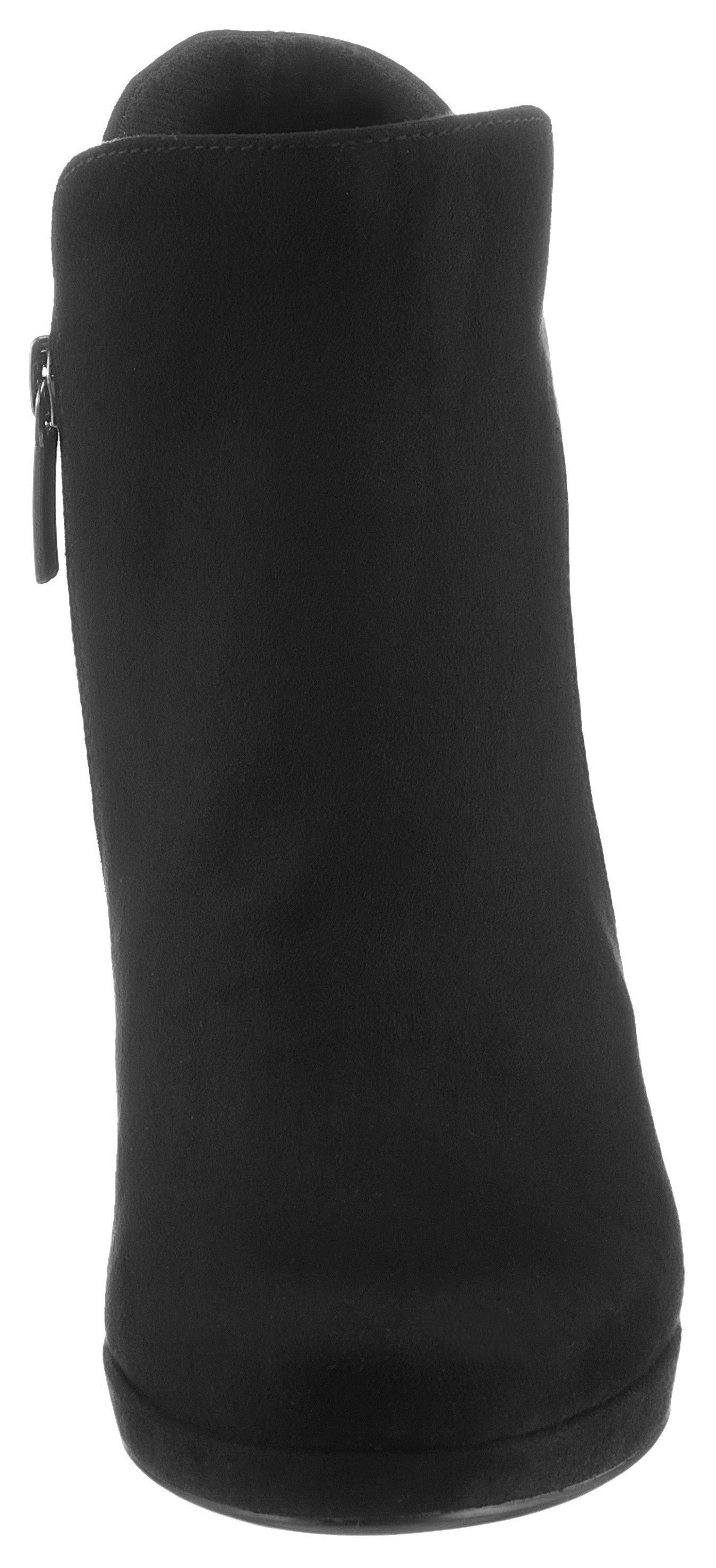 Tamaris Look femininen High-Heel-Stiefelette im schwarz