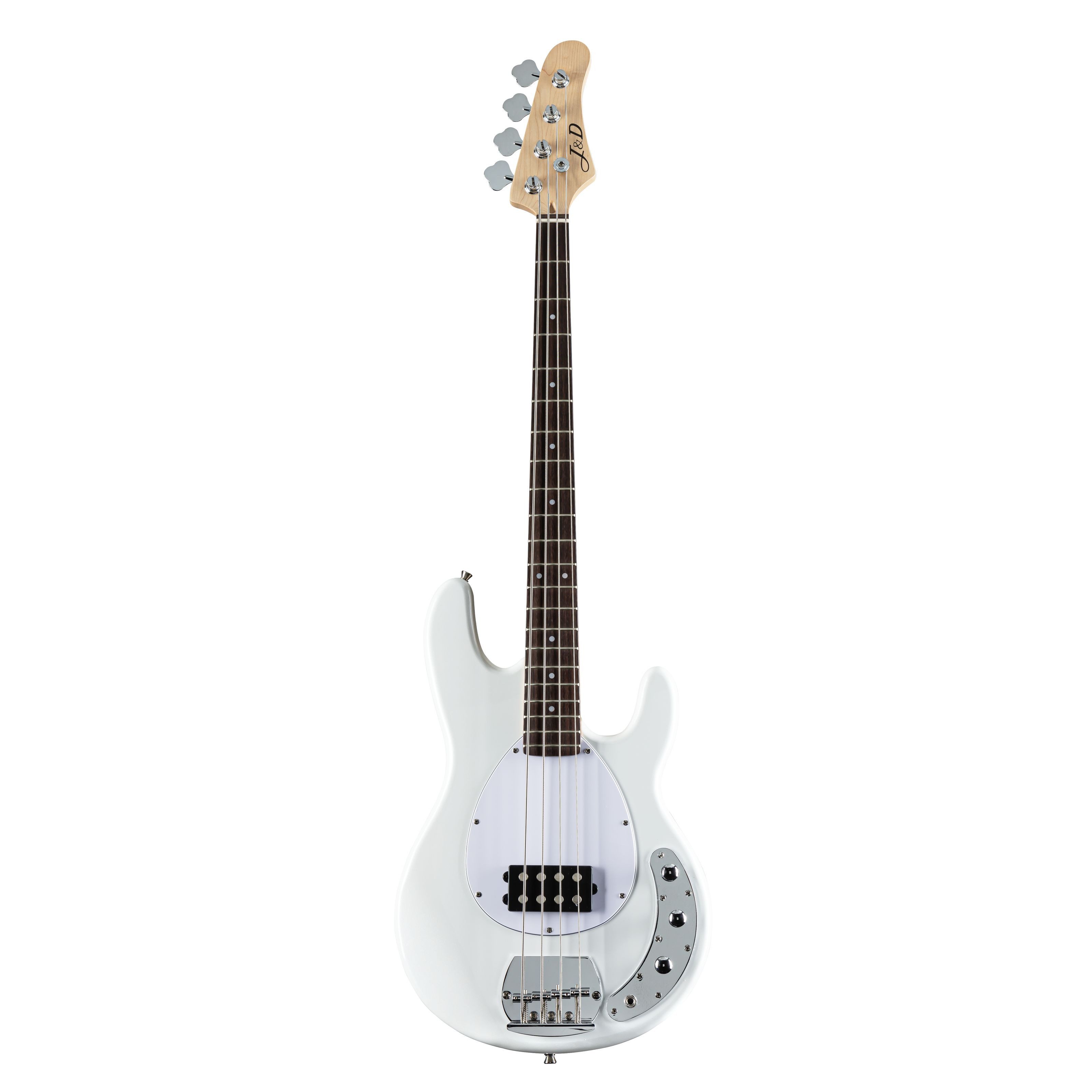 J & D E-Bass, E-Bässe, 4-Saiter E-Bässe, MMB II Bass White - E-Bass