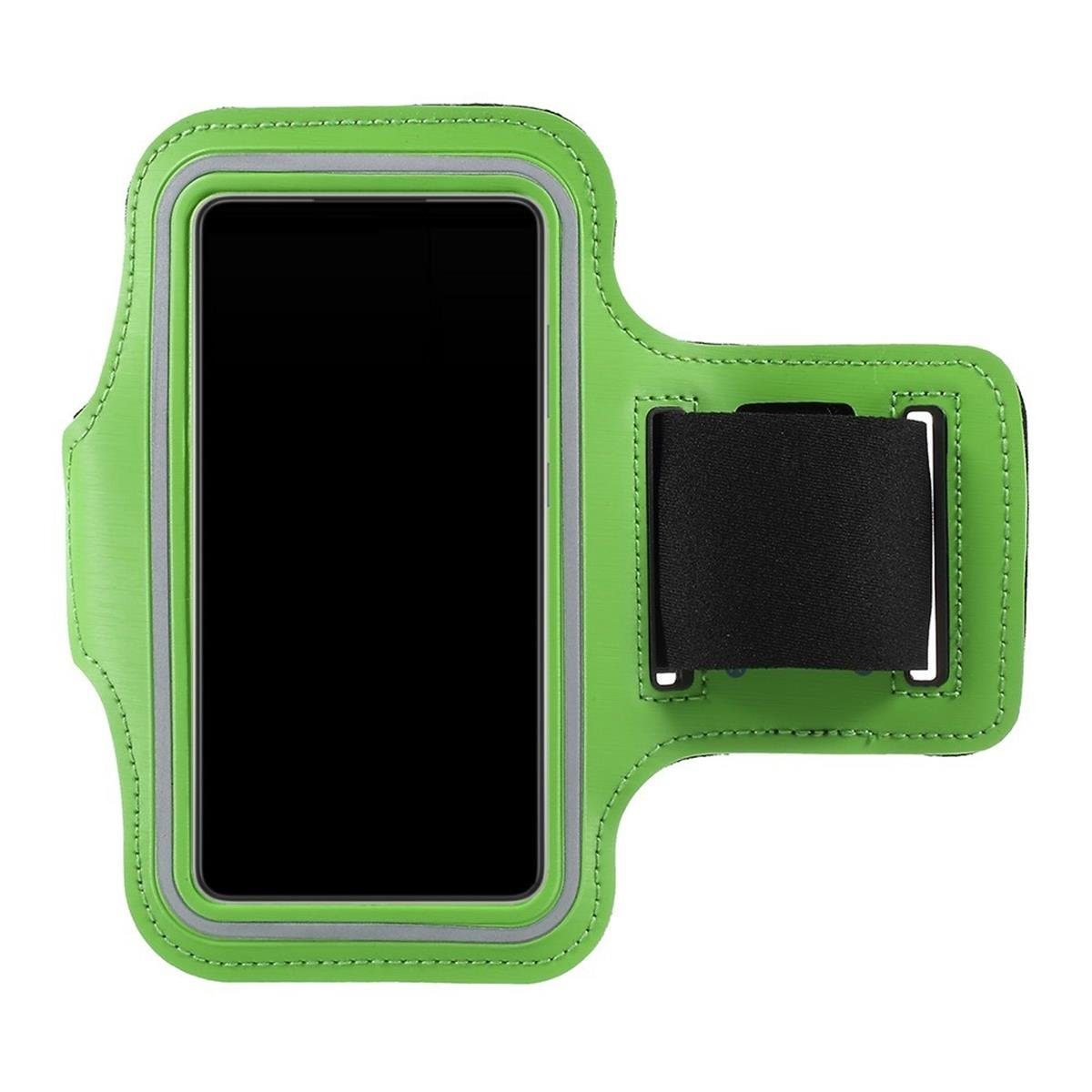 CoverKingz Handyhülle Universal Sport Schlüsselfach von Tasche für Schutzhülle Grün 6,6" Jogging bis, Armband Handyhülle Handy Etui Schutztasche Smartphones