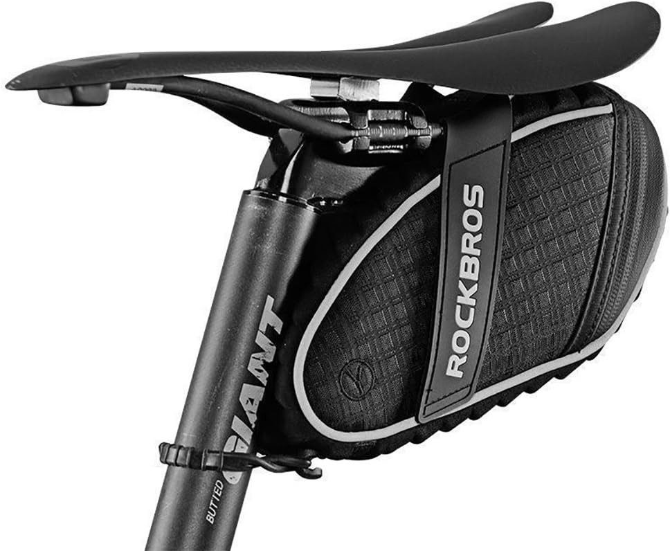 ROCKBROS Fahrradtasche Fahrrad Satteltaschen Fahrradsitz Taschen, reflektierend (1-tlg), Werkzeugtasche, wasserabweisend beim leichten Regen