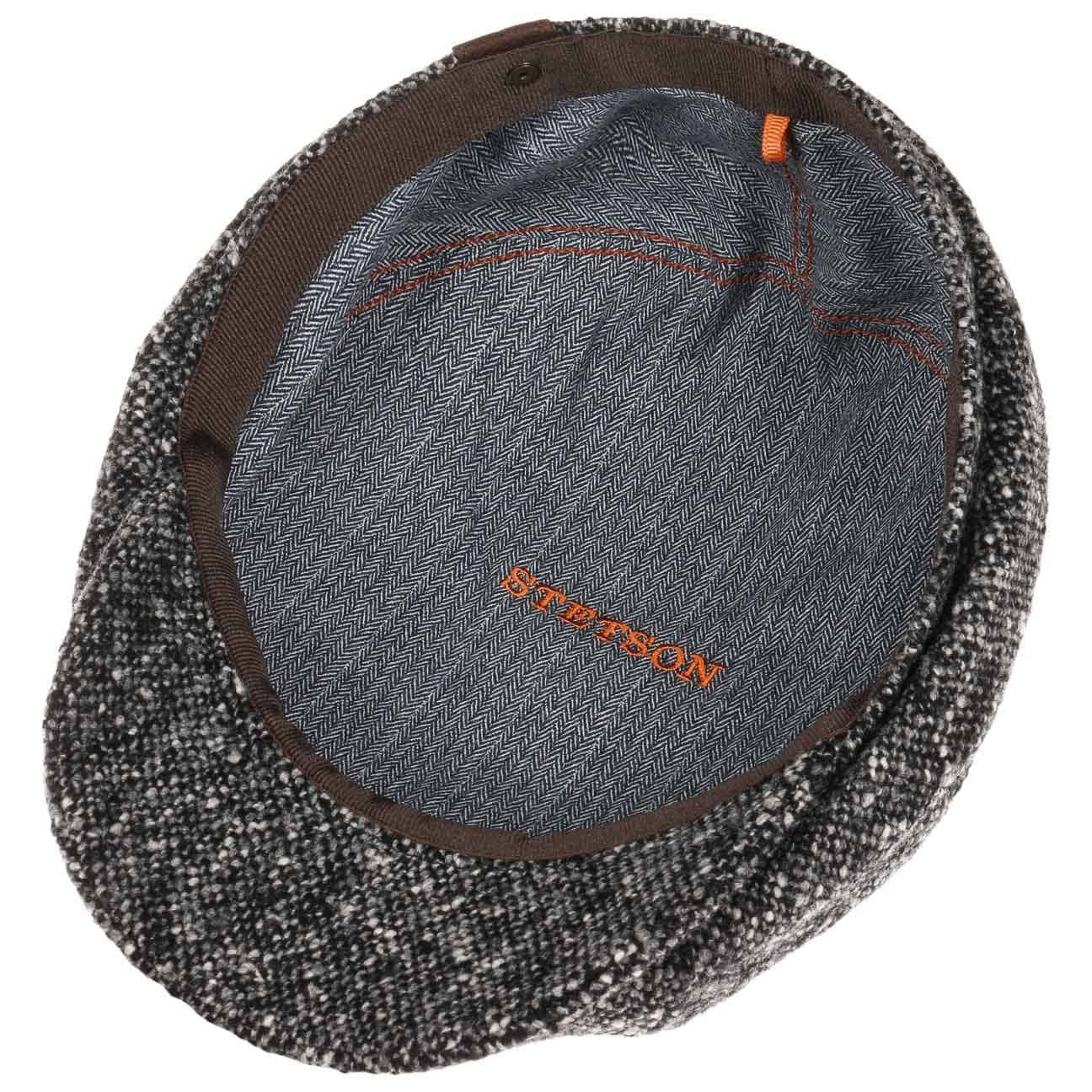 Wollcap Stetson Schirm Cap schwarz mit (1-St) Flat