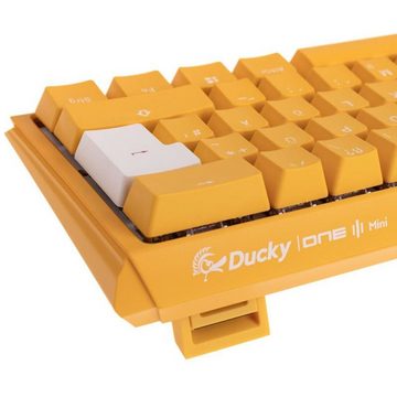 Ducky One 3 Yellow Mini Gaming-Tastatur (MX-Speed-Silver, RGB-LED, DE-Layout QWERTZ, Gelb)