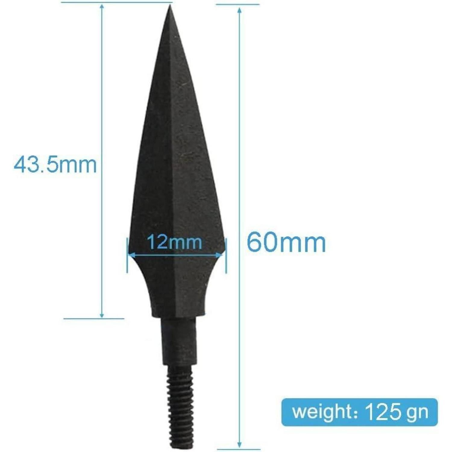 LuxusKollektion Compoundbogen 12er Pfeilspitzen Jagdspitzen Bogensport Metall Reinschrauben