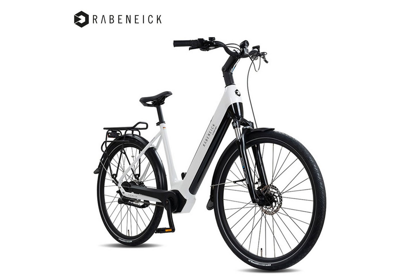 Rabeneick E-Bike Cityrad Rabeneick Comfort E-Bike Tiefeinsteiger 28 Zoll, Damen & Herren, Enviolo HD-148 Schaltwerk, Mittelmotor, 522 Wh, 75 Nm Mittelmotor, Enviolo stufenlos, 522 Wh Akku, bis 150 km