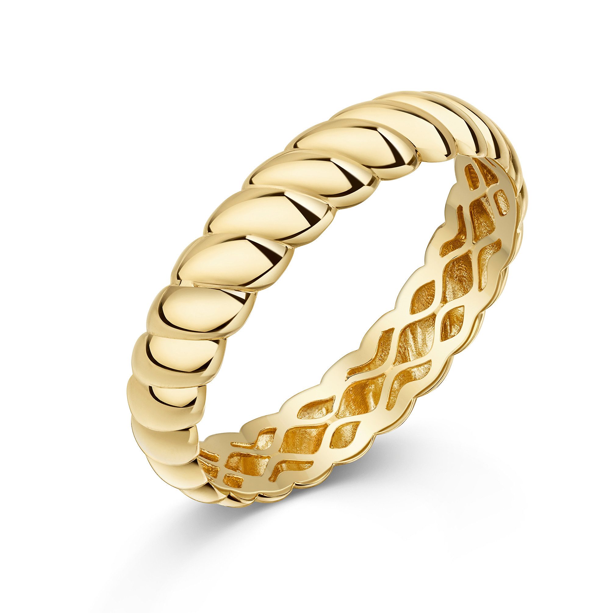 Firetti Fingerring Schmuck Geschenk Gold 375 Damenring Ring Kordel