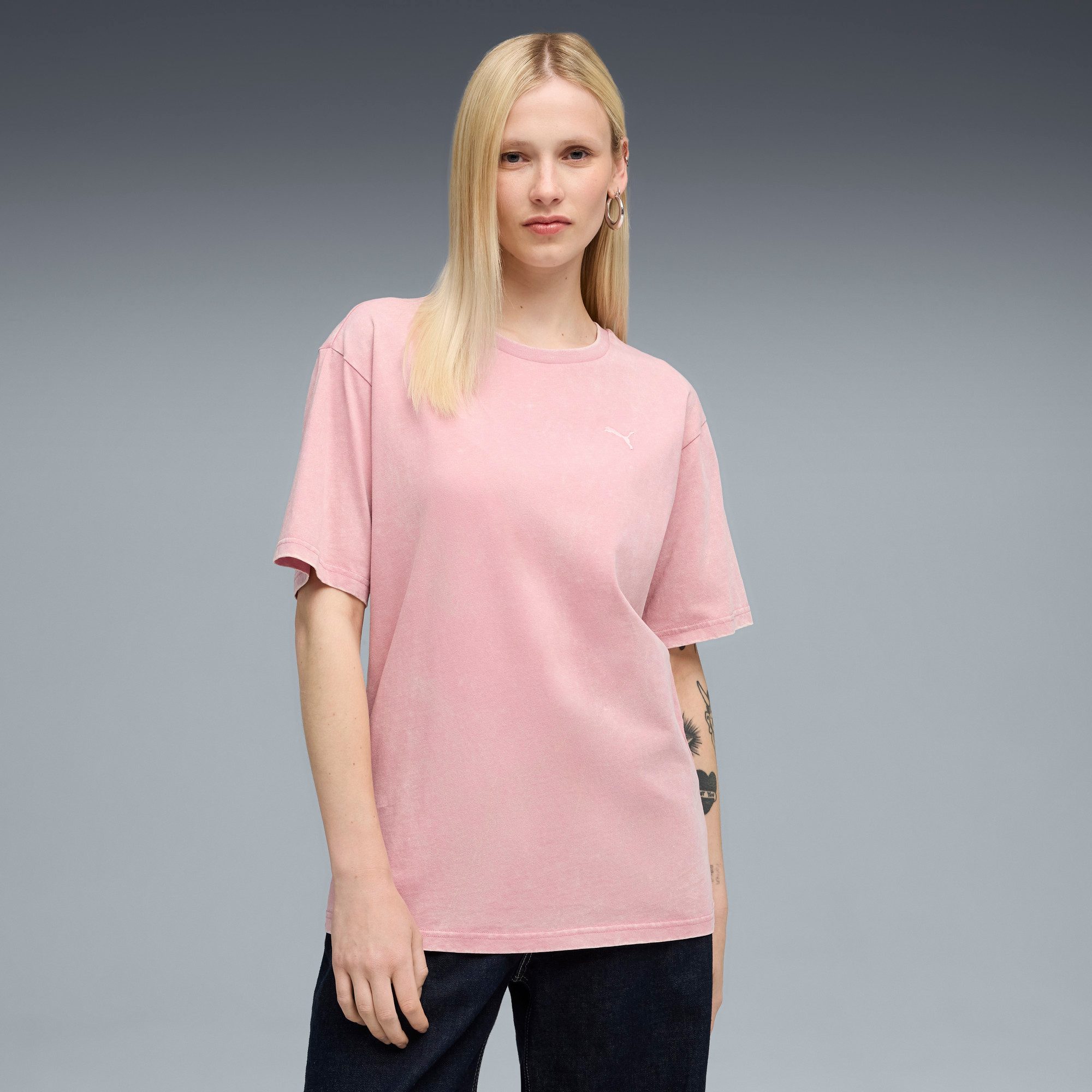 PUMA T-Shirt ESS ELEVATED RELAXED WASH TEE Kurzarmdesign, Rundhalsausschnit günstig online kaufen