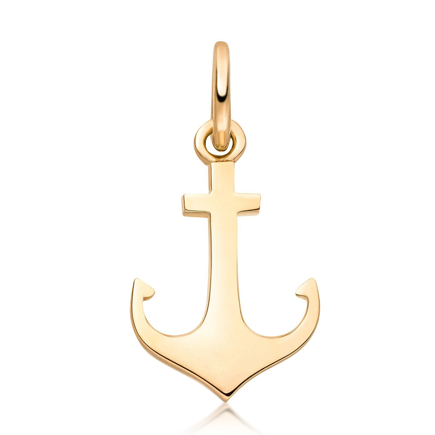 Kettenanhänger Unisex Anker Gold Maritim klein GKA-10
