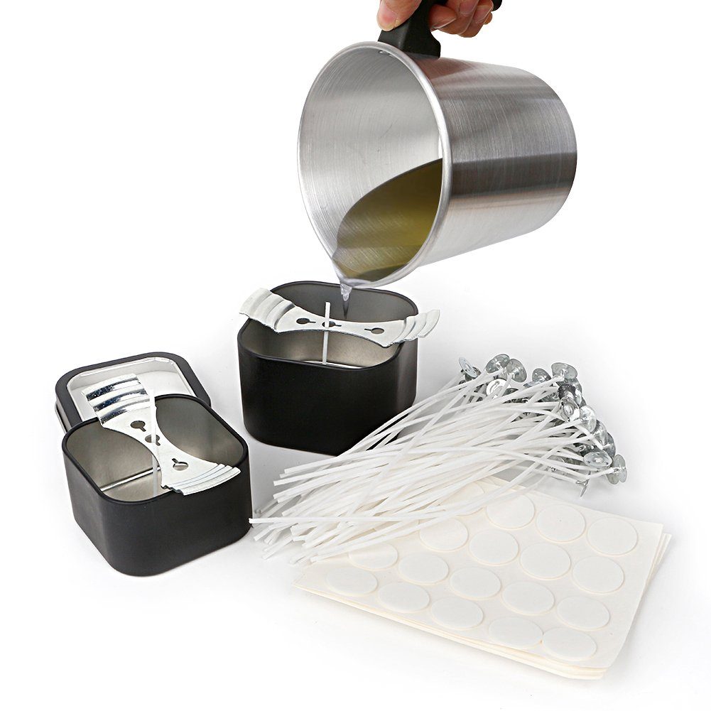 OSTWOLKE Bienenwachskerze Kerzenherstellung Kit DIY Candle Making Kit mit Kerzendocht Kerzentopf (1-tlg)