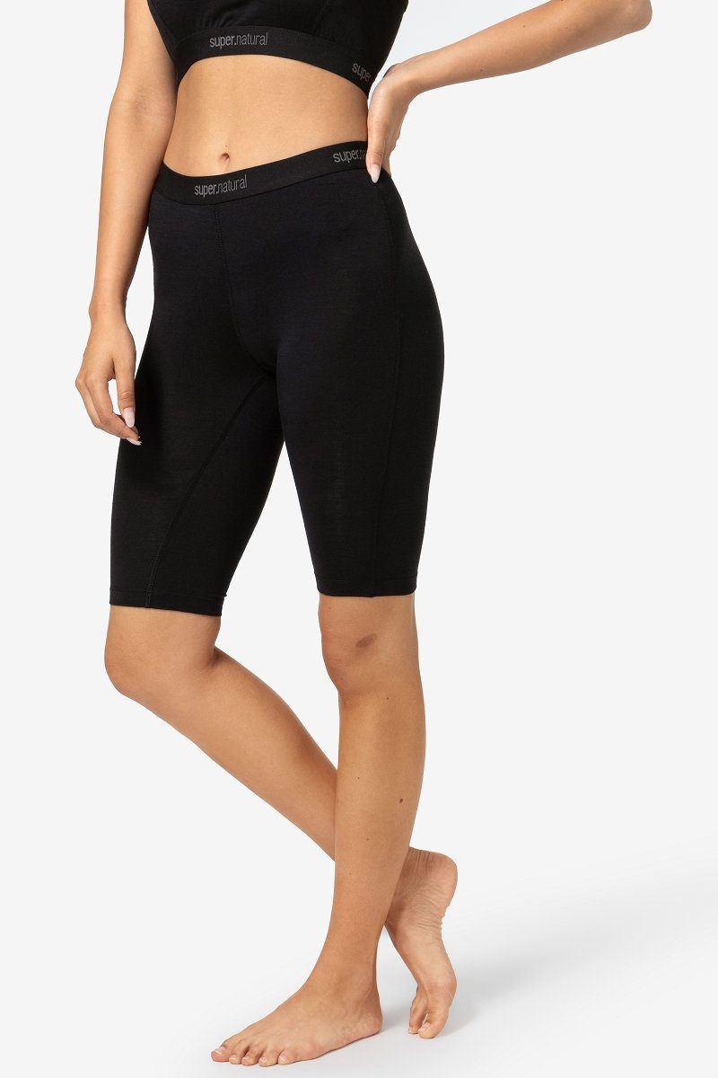 SUPER.NATURAL Thermounterhose für Damen, Merino W TUNDRA175 SHORT TIGHT funktioneller Merino-Materialmix