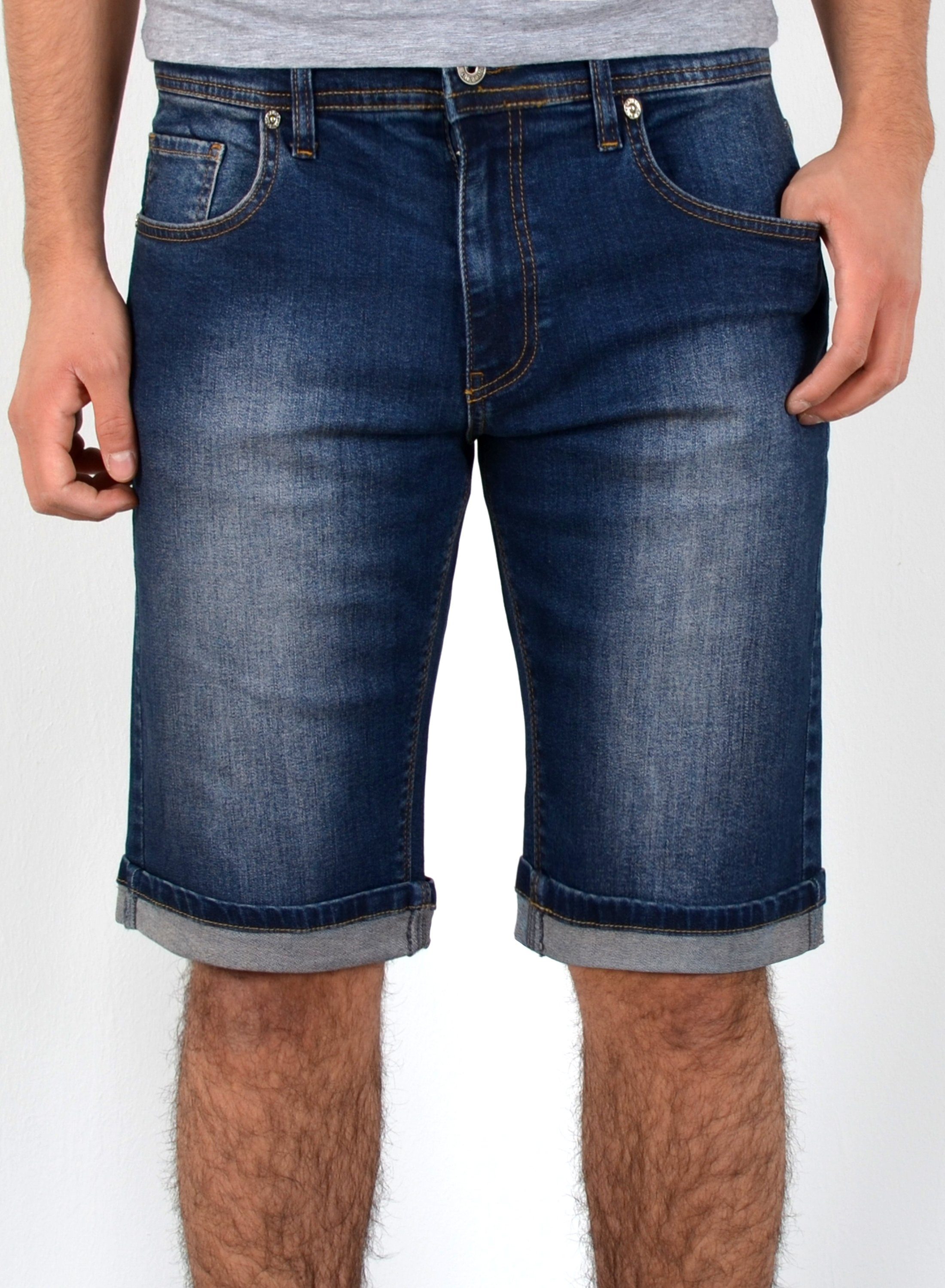ESRA Jeansshorts Jeans Shorts Herren Jeansshorts Stretch Sommer Hose bis Üb günstig online kaufen