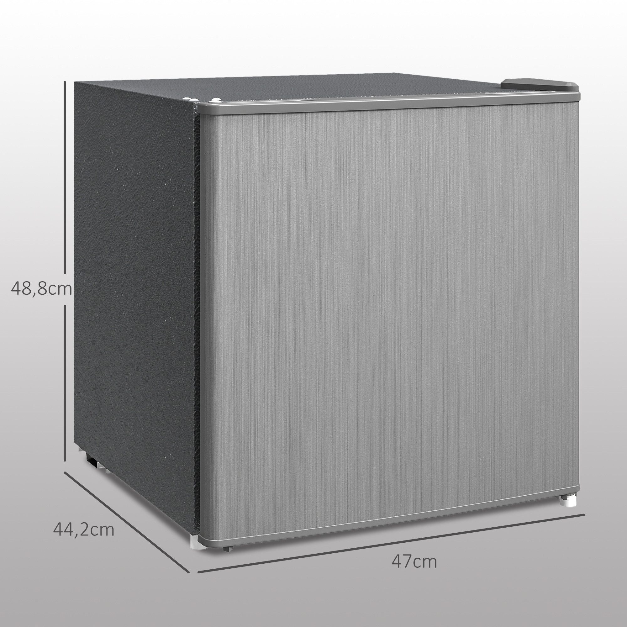 HOMCOM Gefrierschrank 35 L Gefrierbox 800-127V90GY, 48,8 cm hoch, 47 cm breit, 47 x 44,2 x 48,8 cm Grau