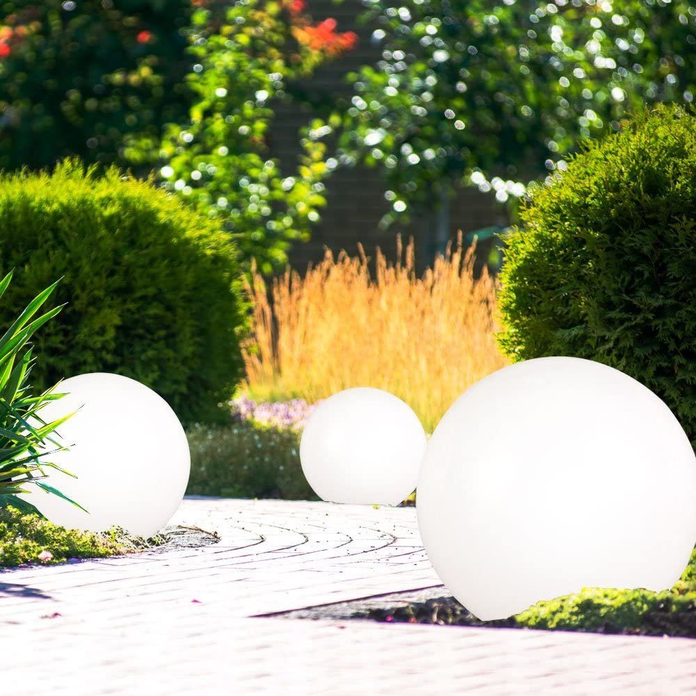 LED Gartenstrahler, 3er Set LED Solar Steck Deko Leuchte