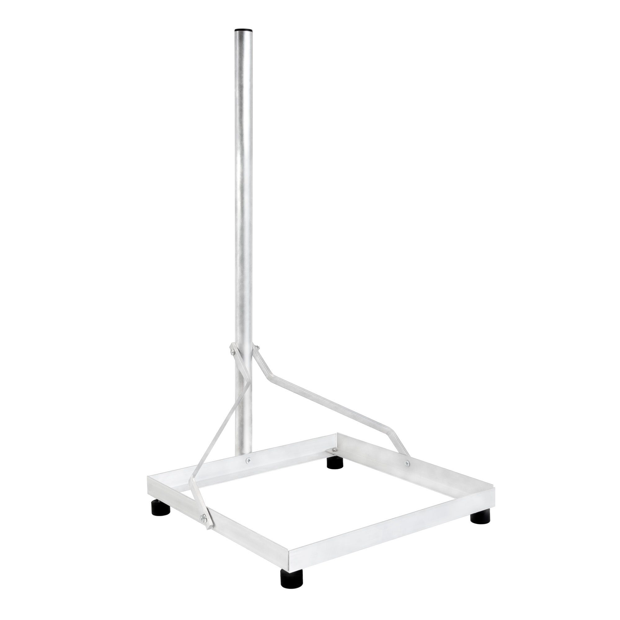 SAT-Halterung Balkonständer 50x50cm Aluminium 1m Mast 42mm SAT Flachdachständer
