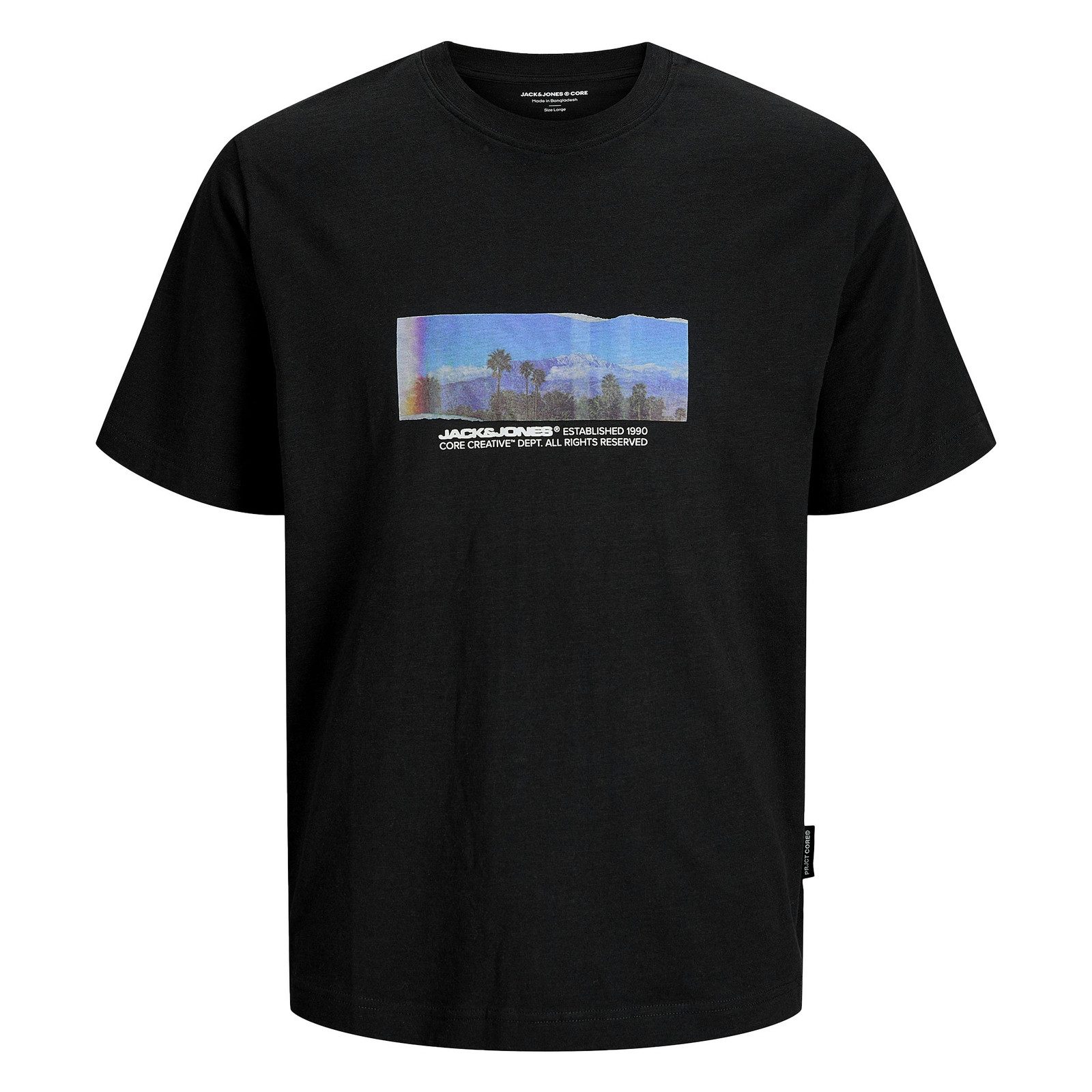 Jack & Jones T-Shirt JCOSAGO Photo Slub Tee SS Crew Neck mit Print auf der günstig online kaufen