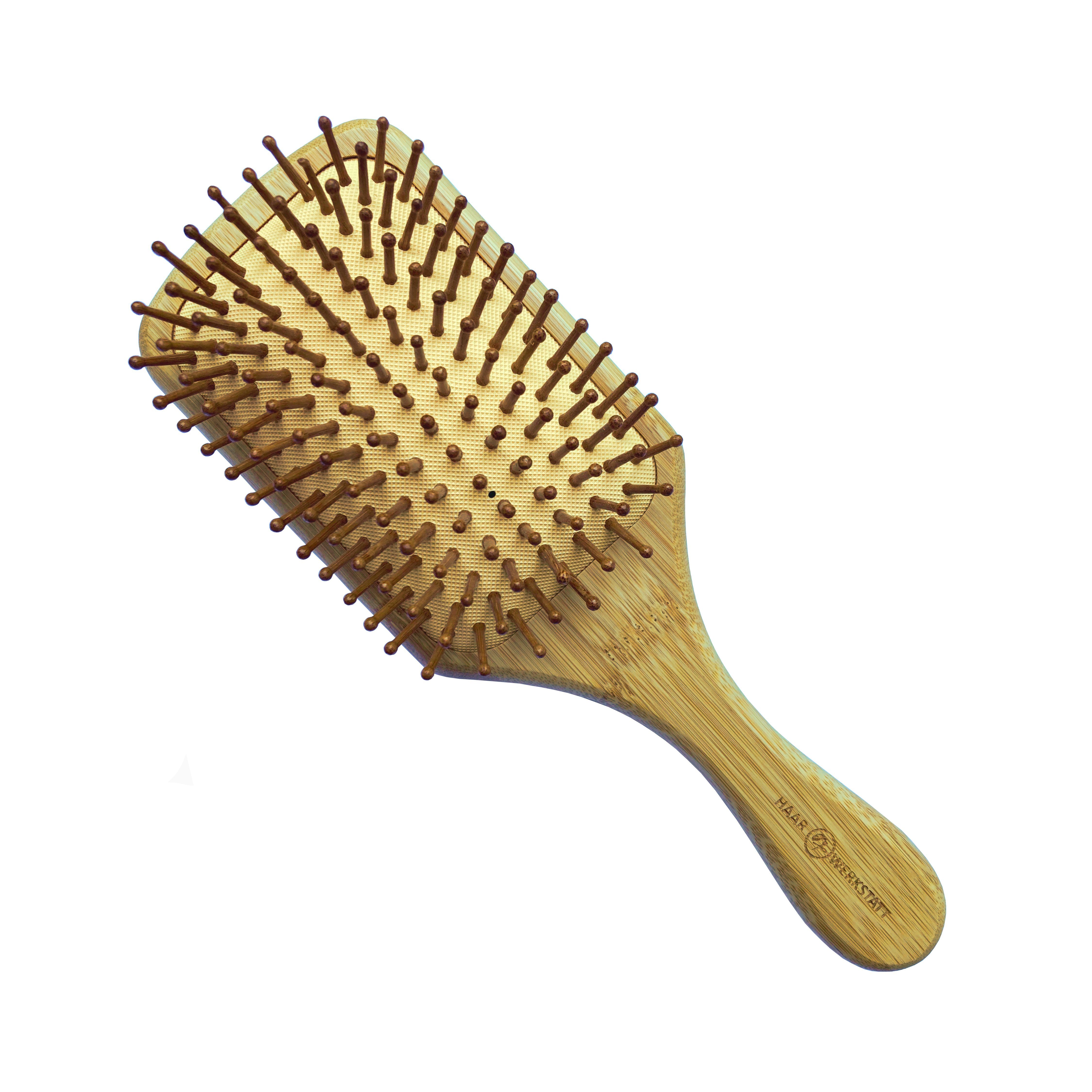 Haarwerkstatt Haarbürste Profi Haarbürste - Die optimale Holzbürste für Ihr Haar, Vereinfacht das Durchkämmen und Entwirren der Haare