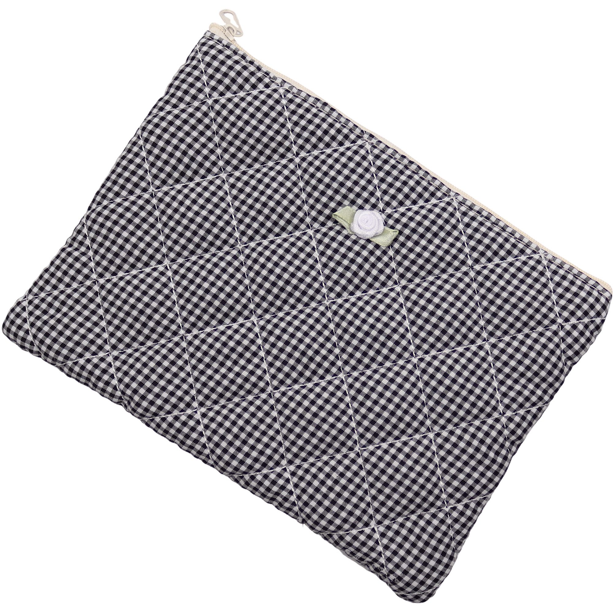 MIRROSI Kosmetiktasche klein, weich und vielseitig, gepolsterte Stoff (auch als Make-Up-Tasche oder Beautycase), Kosmetikbeutel ca.20x15cm, wunderschönes Design