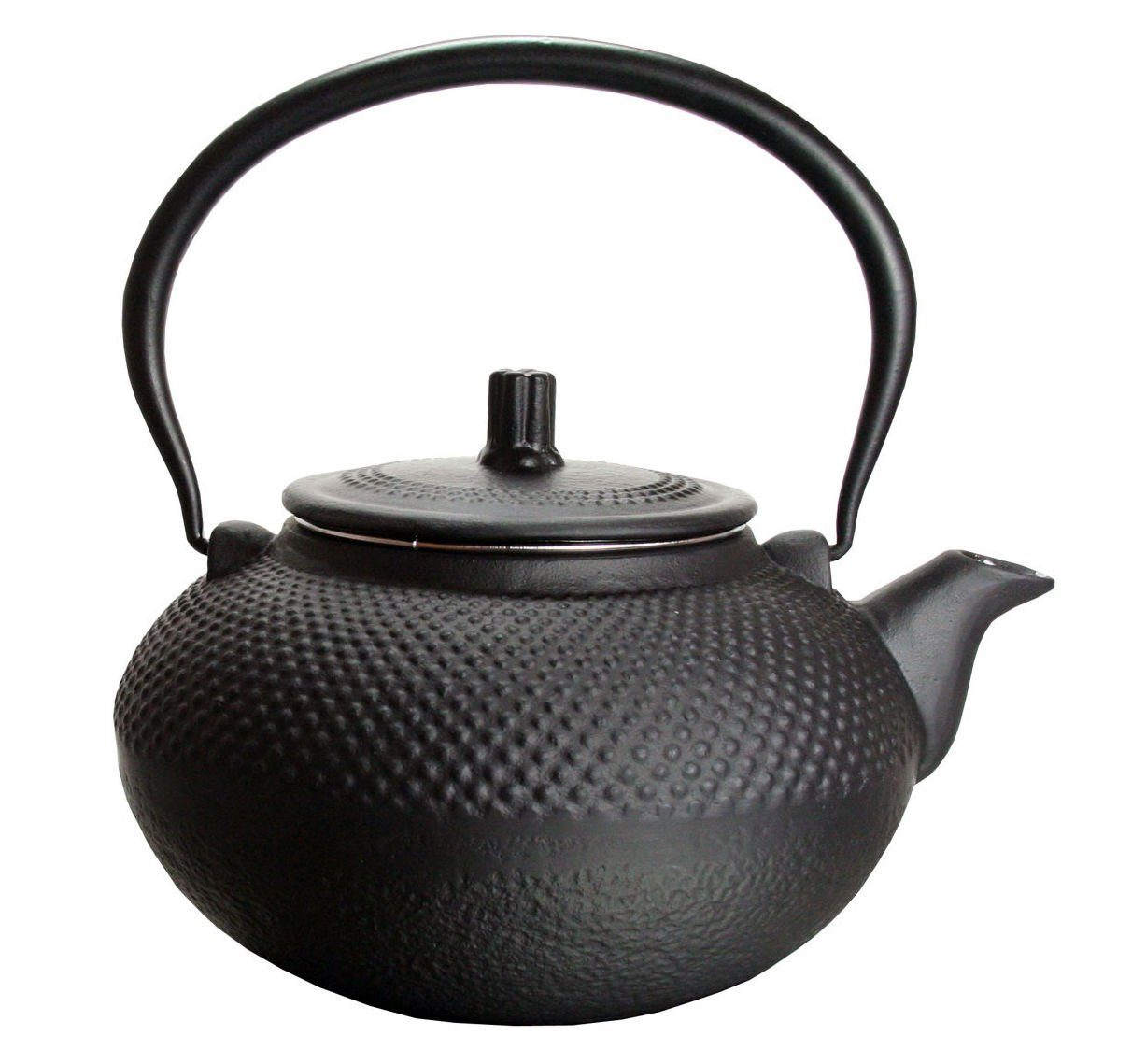 Spetebo Teekanne Teekanne aus Gusseisen - 1,5 Liter, 1,5 l, massive Eisen Kanne mit Teesieb | Teekannen