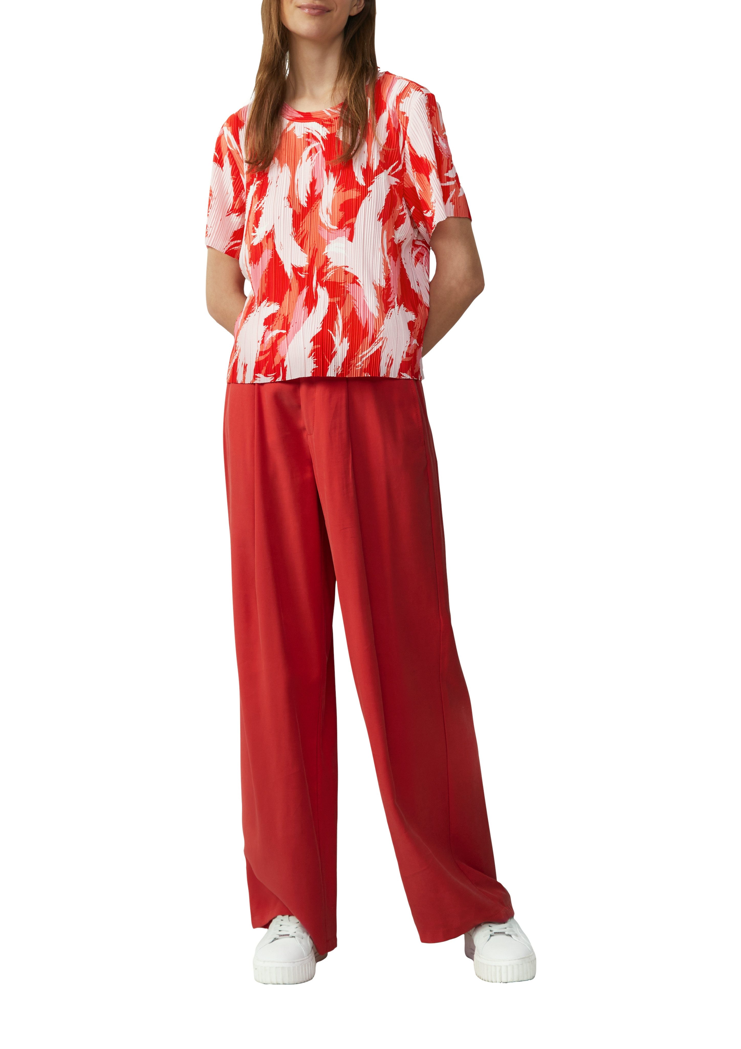 s.Oliver T-Shirt mit All-Over Print günstig online kaufen