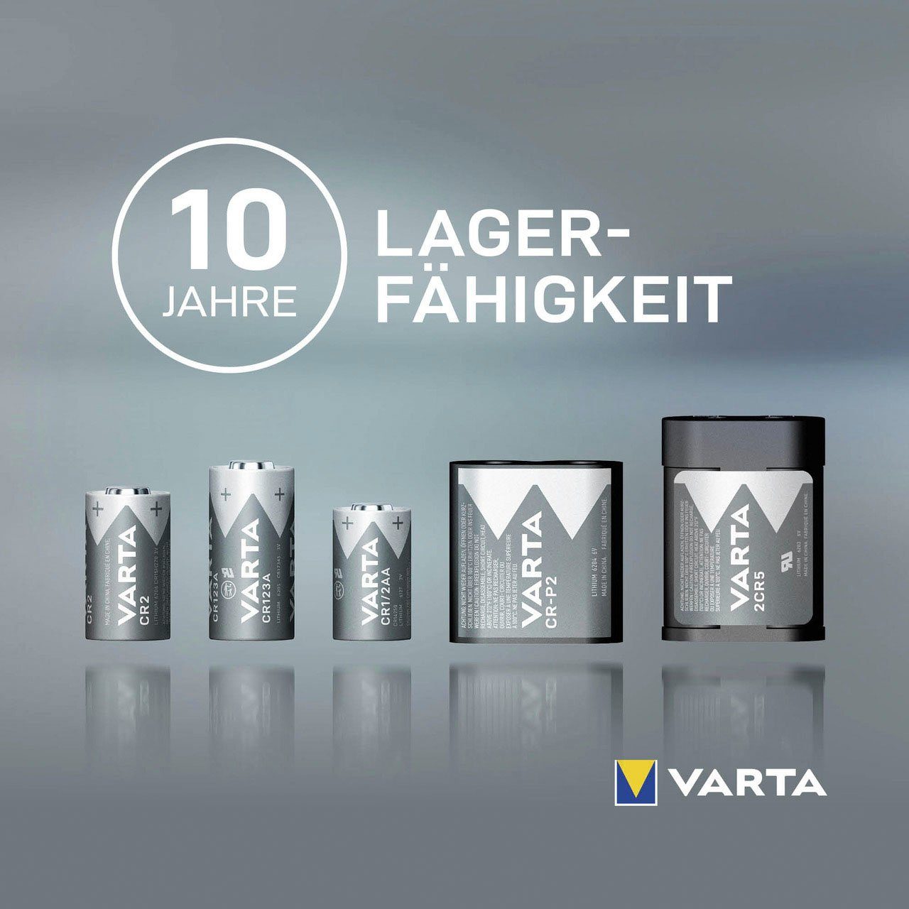 VARTA 2er Pack Premiumbatterie 2 CR123A Lithium V, (3 Hochleistungsanwendungen Professional für Batterie, Spezial St)