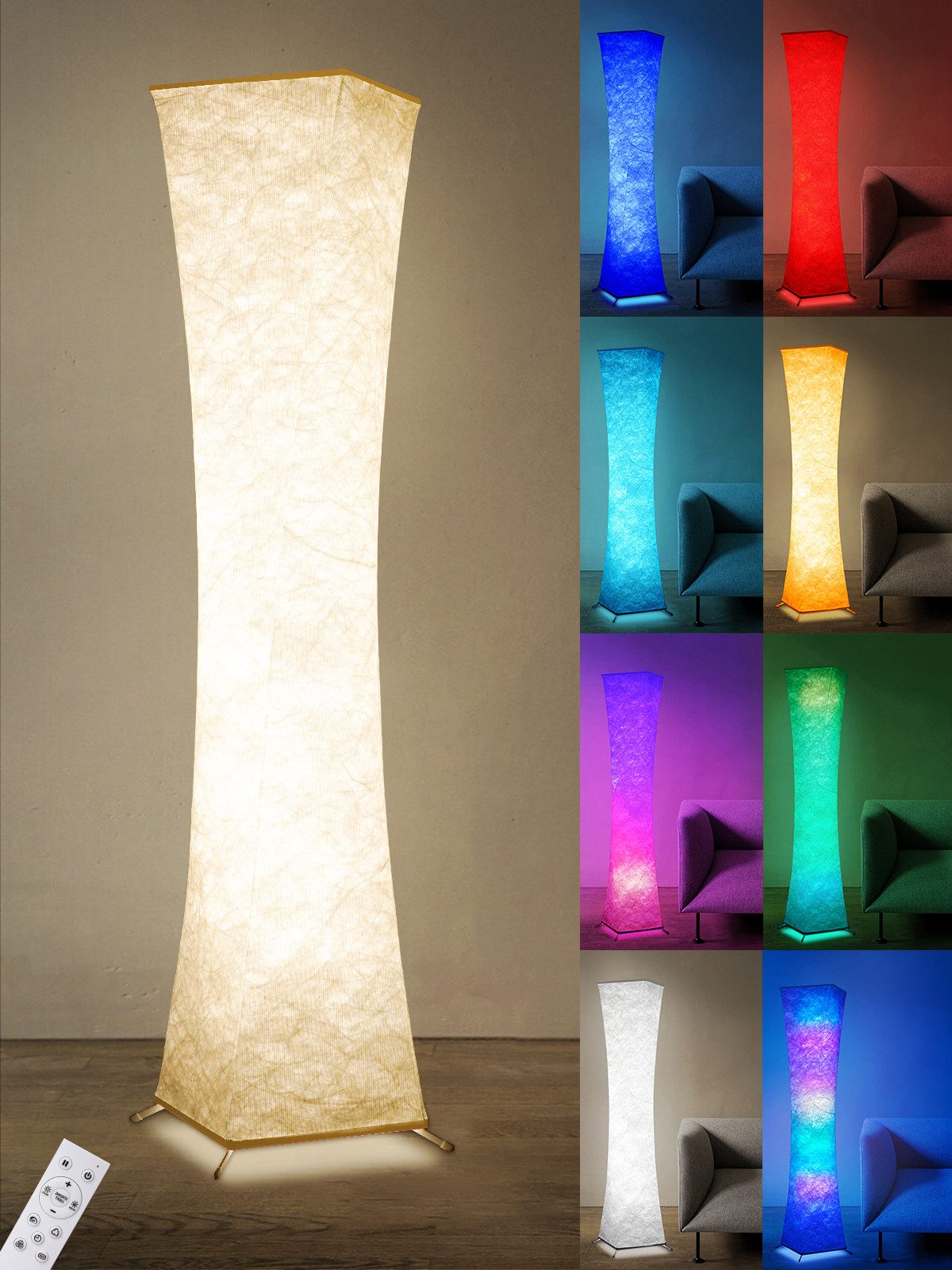 ANTEN LED Stehlampe 1,56m RGB LED günstig online kaufen