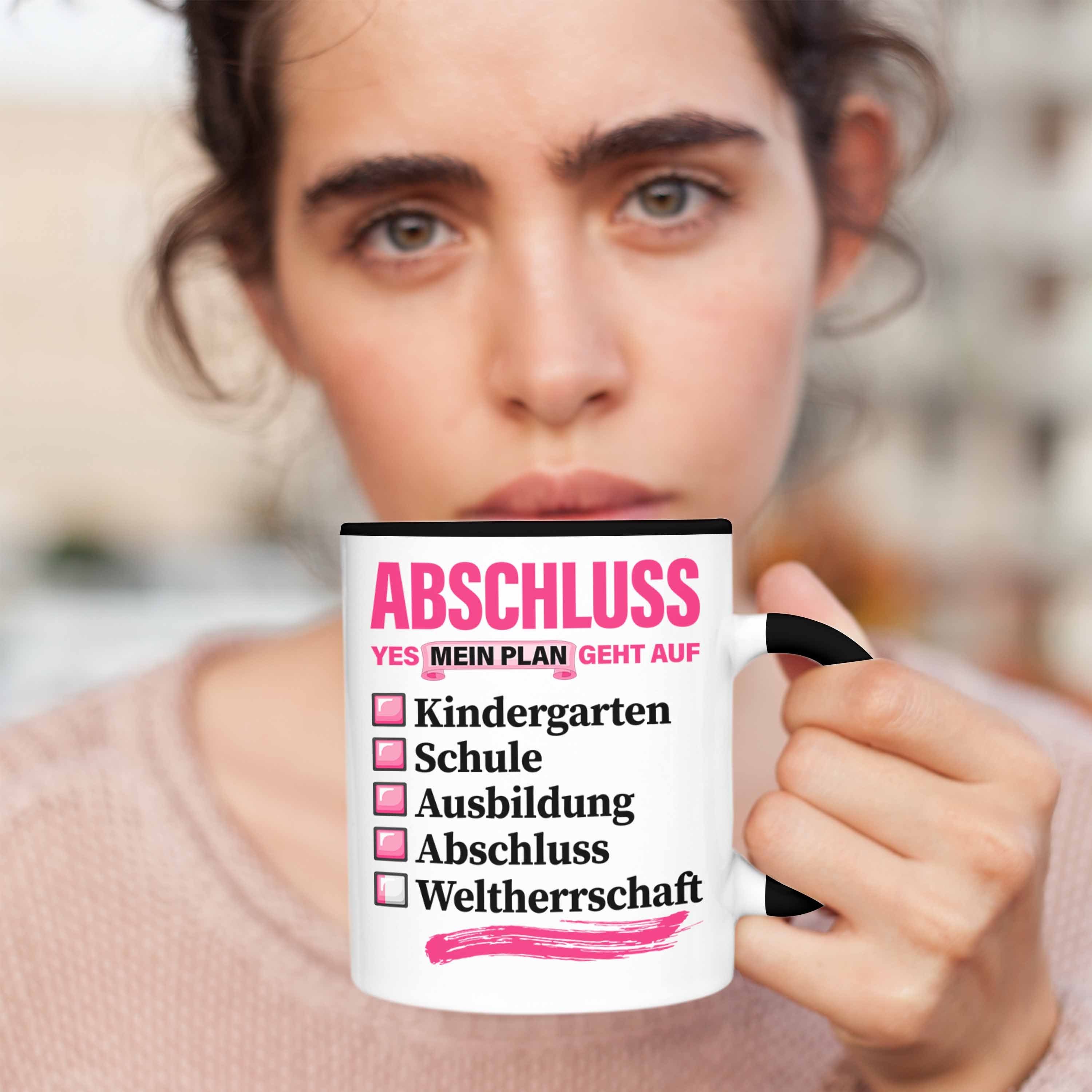 Tasse Bestandene Prüfun Prüfung Tasse Geschenkidee Geschenk Frauen Schwarz Bestanden Trendation