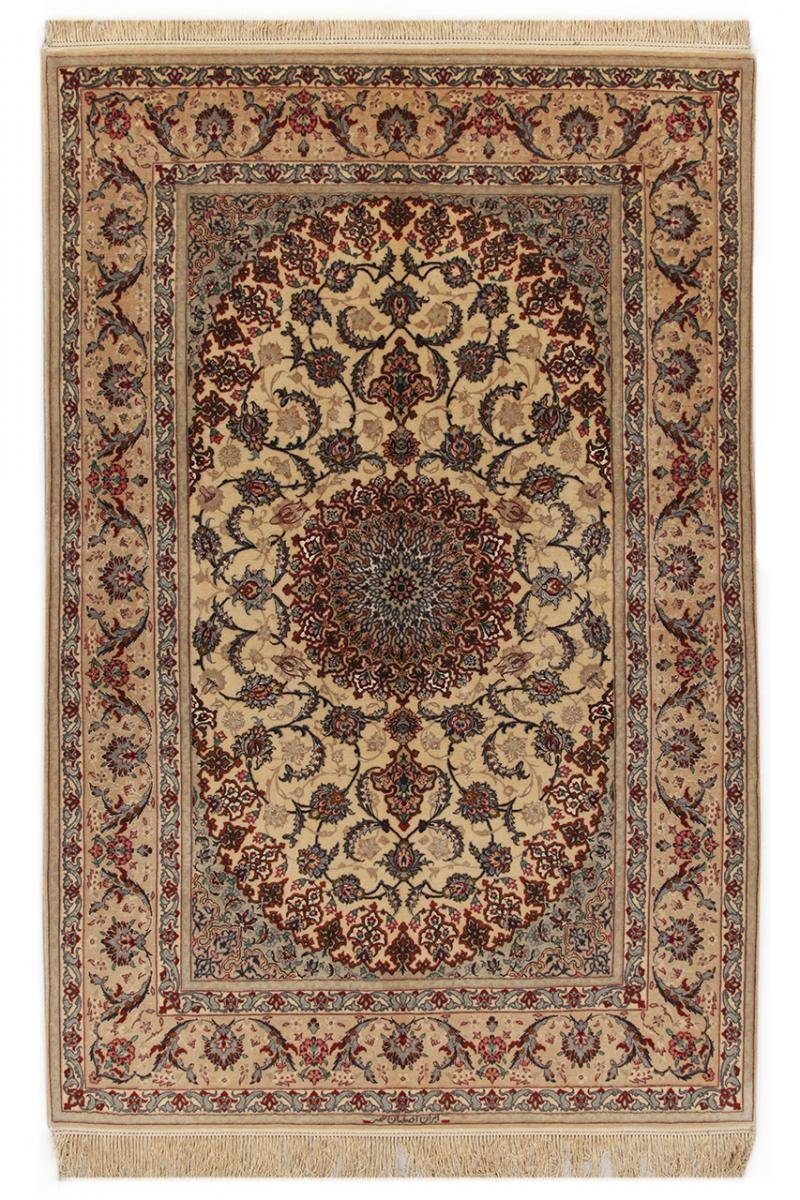 Höhe: Orientteppich 6 Trading, Seidenkette 158x235 Sherkat Nain Orientteppich, Isfahan mm Handgeknüpfter rechteckig,