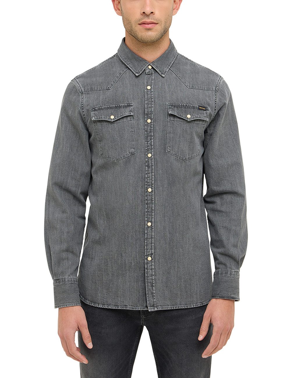 MUSTANG Langarmhemd Herren Style Duver günstig online kaufen