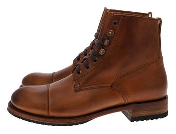 Sendra Boots KASPER 9049 Braun Stiefelette Rahmengenähte Schnürstiefelette