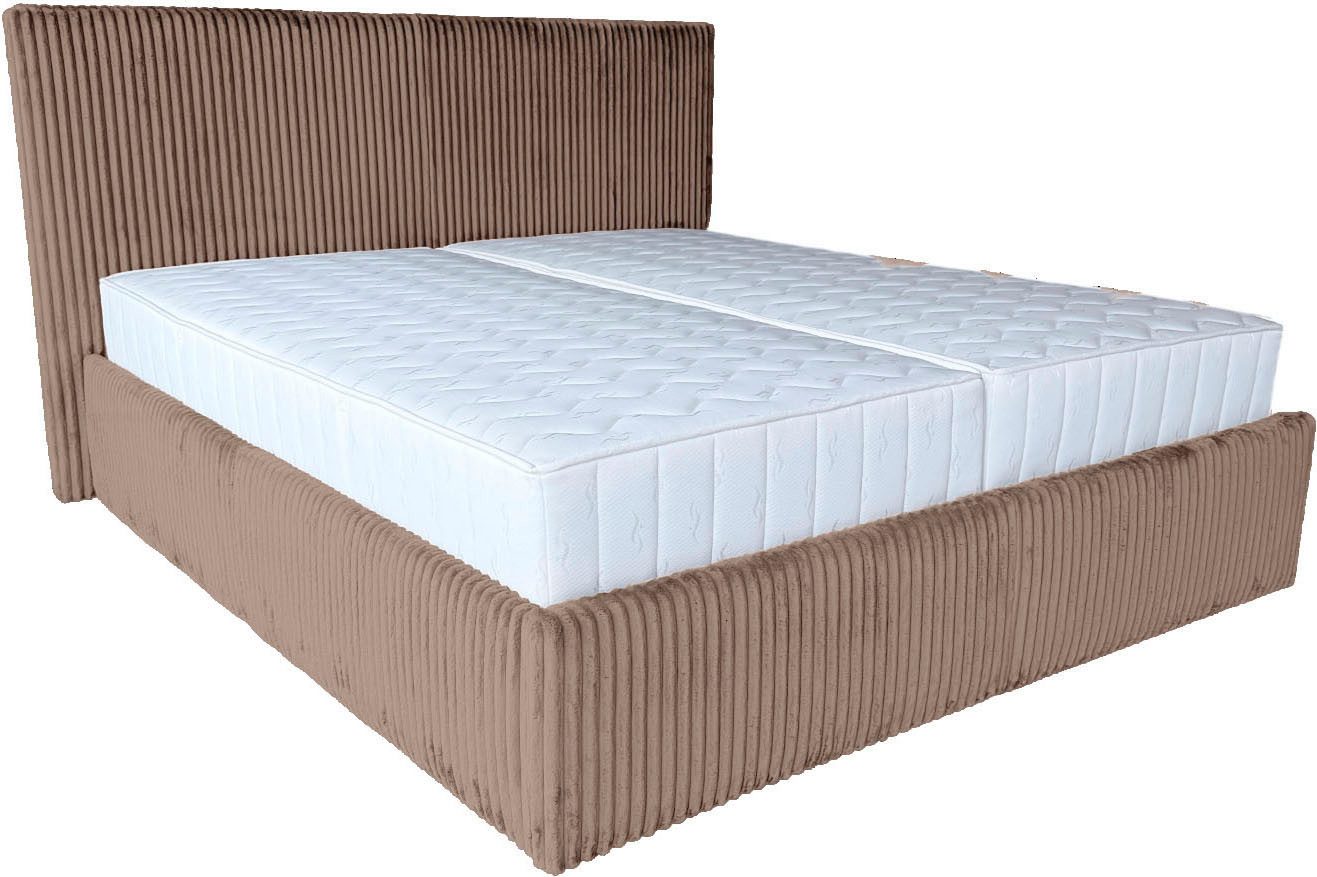 OTTO home Polsterbett AVVRA wahlweise mit Lattenrost und King-Matratze H3 (28cm), mit flauschigen Breitcord-Bezug, Liegefläche 180x200cm – Bild 4 von 5