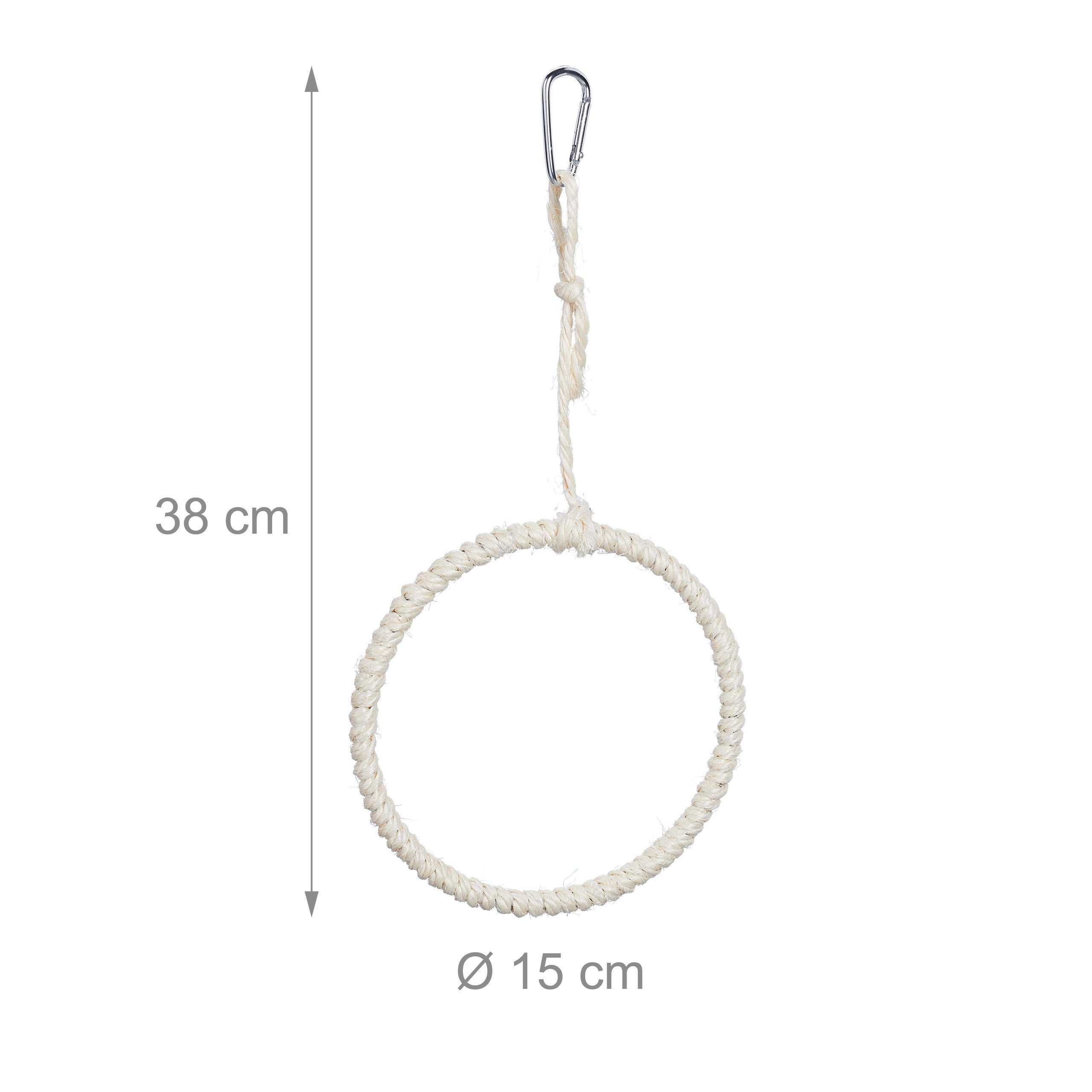 relaxdays Vogelspielplatz Vogelschaukel Ring 2er Set