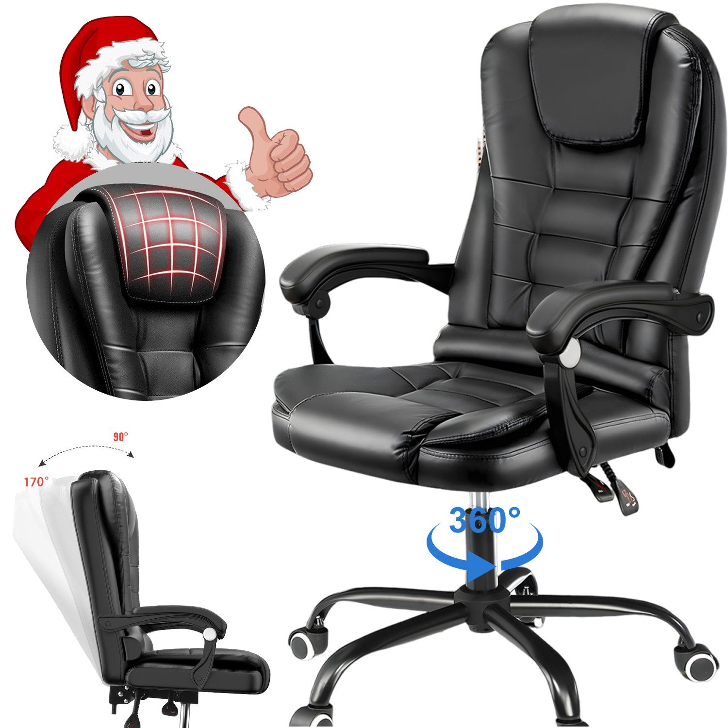 LETGOSPT Bürostuhl Ergonomischer Bürostuhl Drehstuhl mit günstig online kaufen
