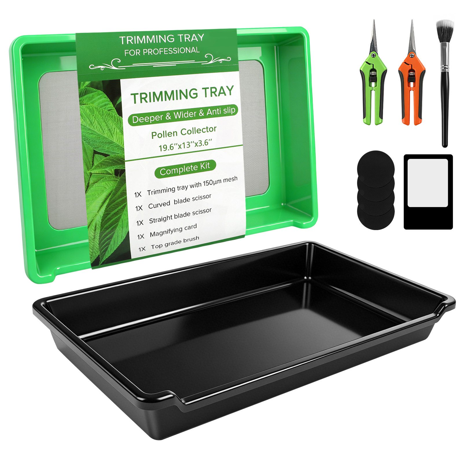 XEOOCE Anzuchttablett Trimmschale-Set 150 µm, Rutschfester Boden