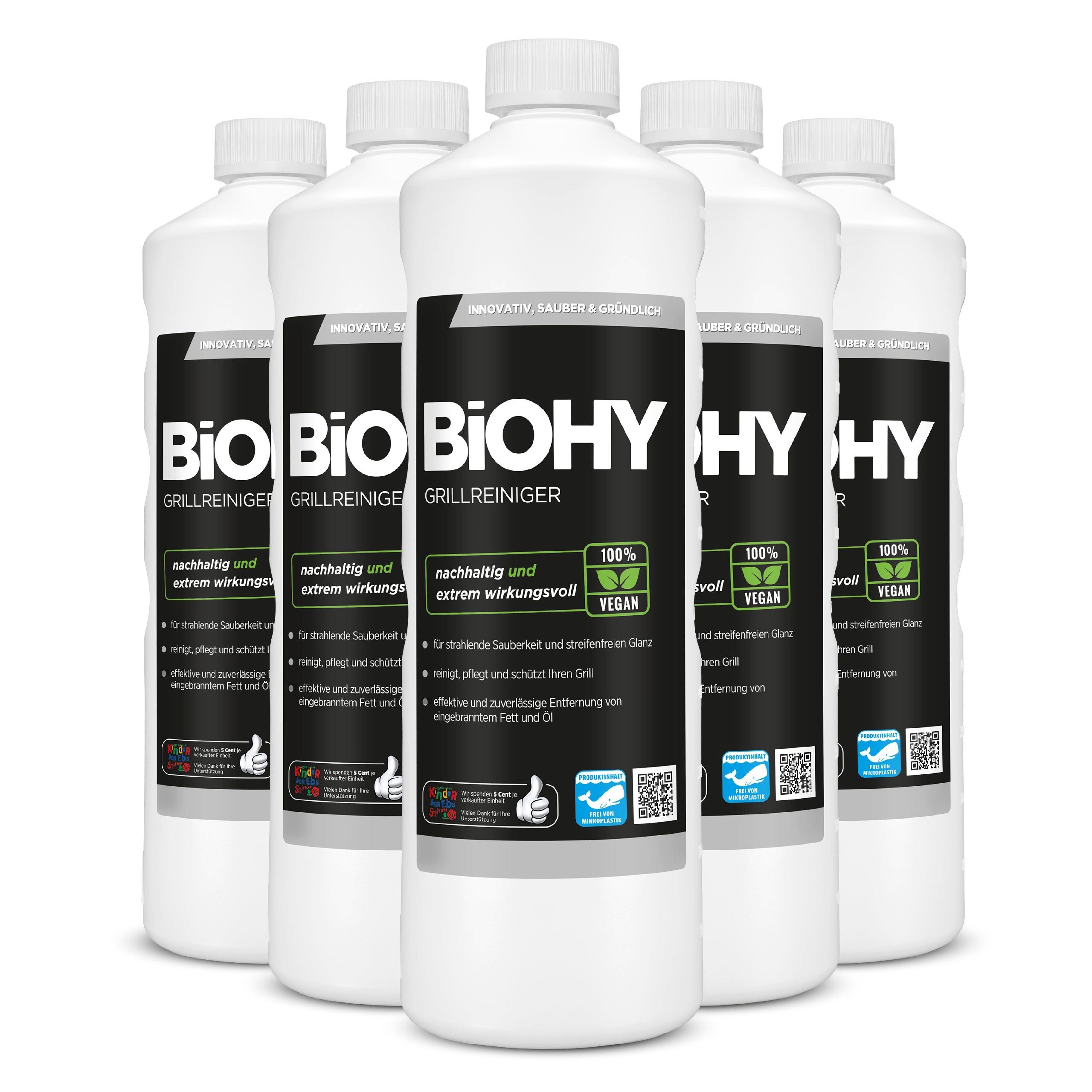 BiOHY Grillreiniger 6er Pack (6 x 1 Liter Flasche) Allzweckreiniger (6-St)