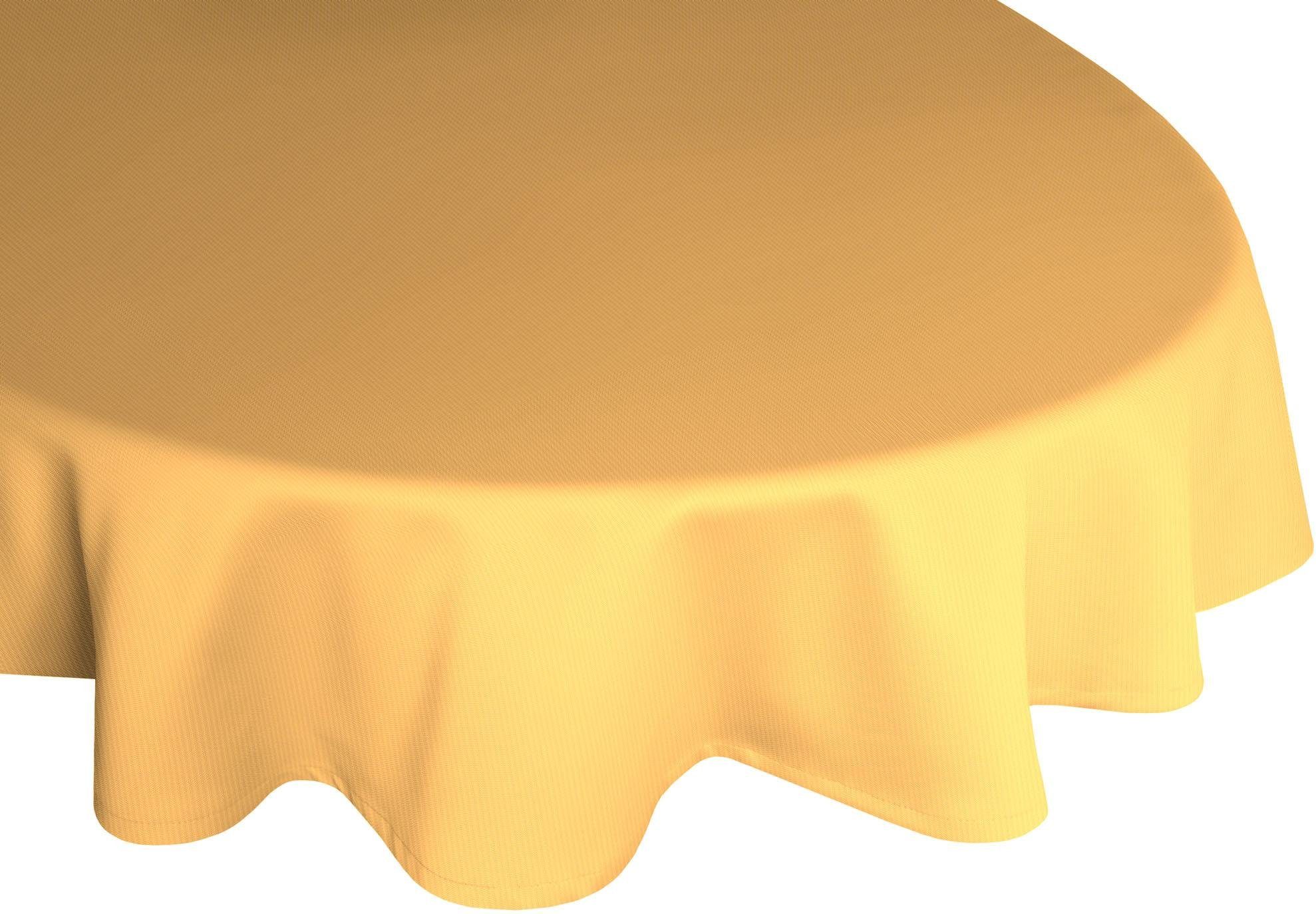 Tischdecke Uni Collection, nachhaltig gelb Adam