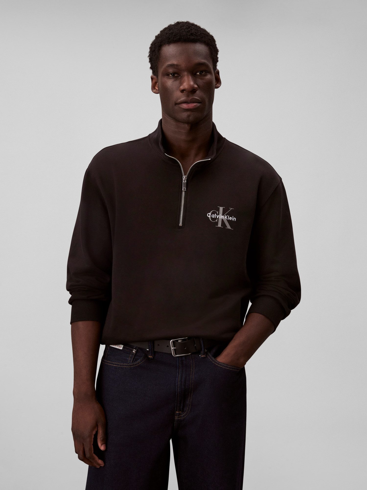 Calvin Klein Jeans Sweatshirt LS EU 350TERRY MICRO MONOLOGO QT Regular fit, günstig online kaufen