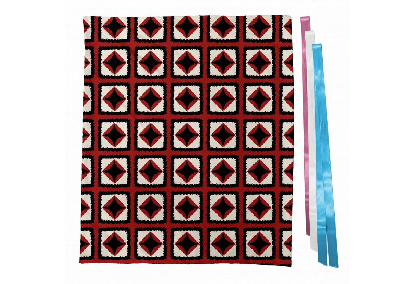 Thumbnail - Abakuhaus Geschenkbox 3x Bändern Wiederbenutzbar, Geometrisch Rasterstil Squares