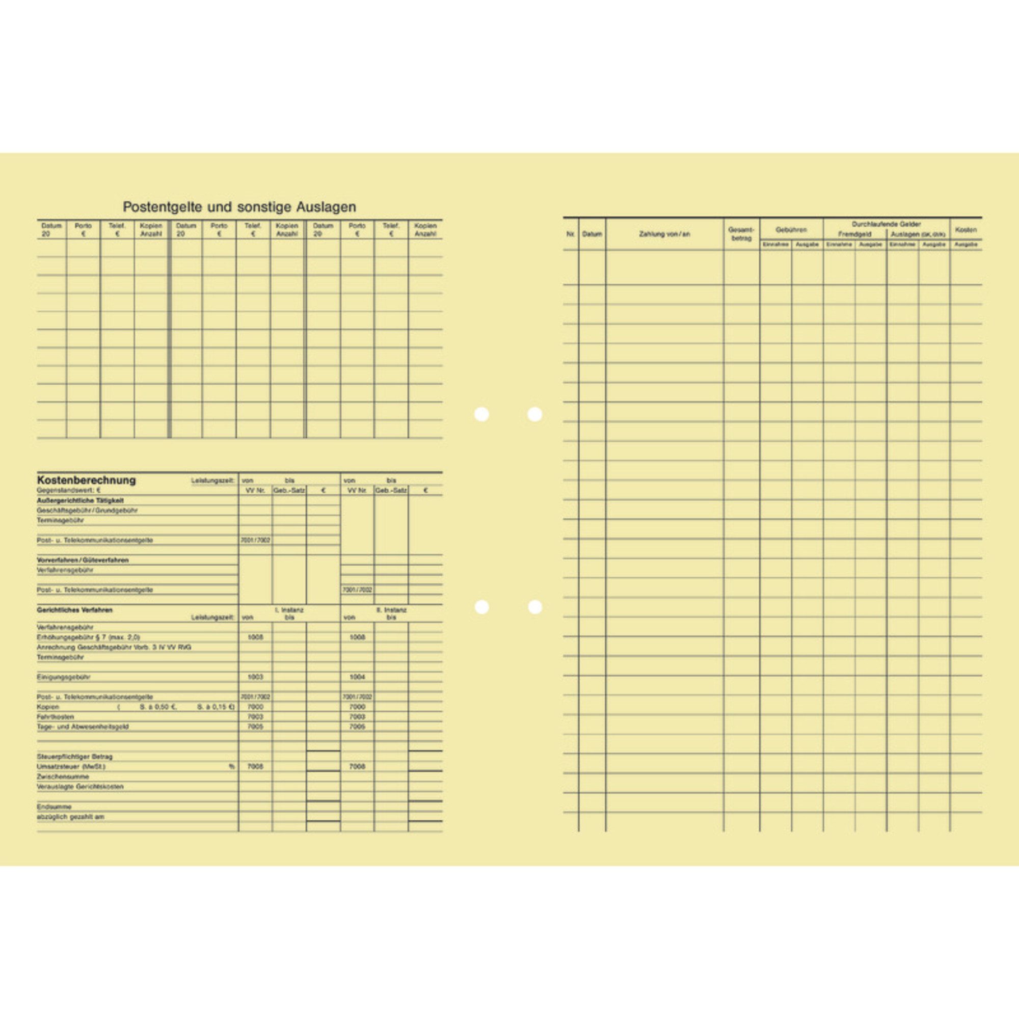 SoldanPlus Formularblock Handaktenbogen 229 chamois 100 Stück