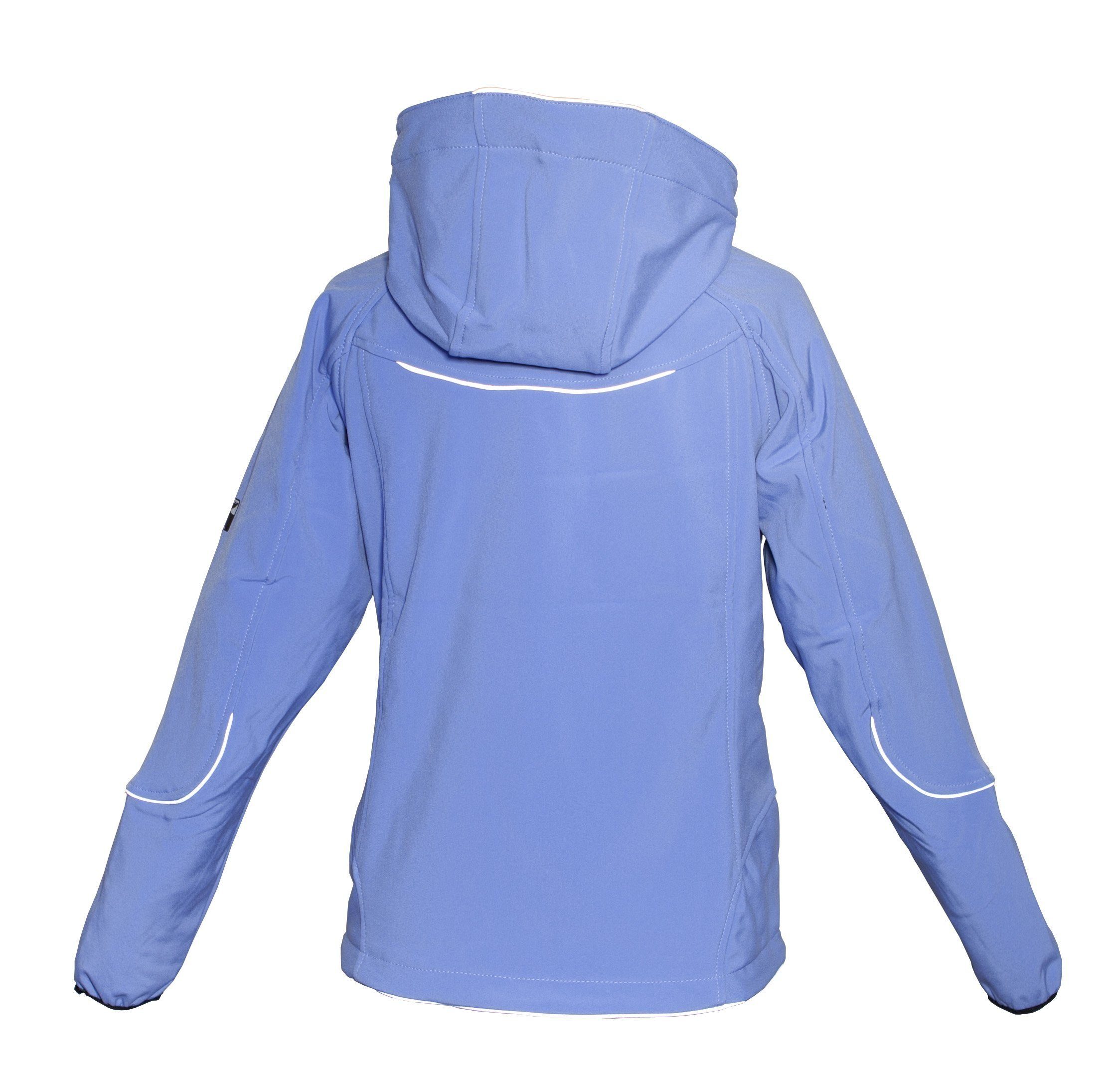 DEPROC Active Softshelljacke NIGEL PEAK Women auch in Großen Größen erhältlich blau