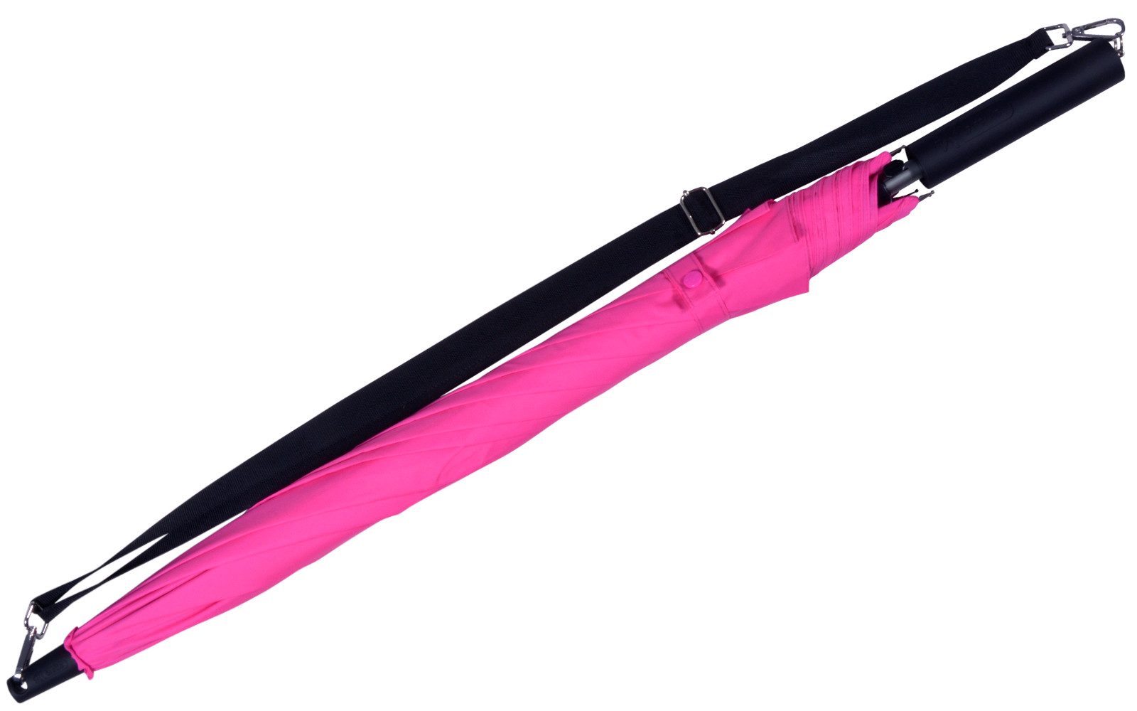 iX-brella Stockregenschirm Umhängeschirm mit längenverstellbarem Tragegurt, mit Auf-Automatik, in vielen Farben