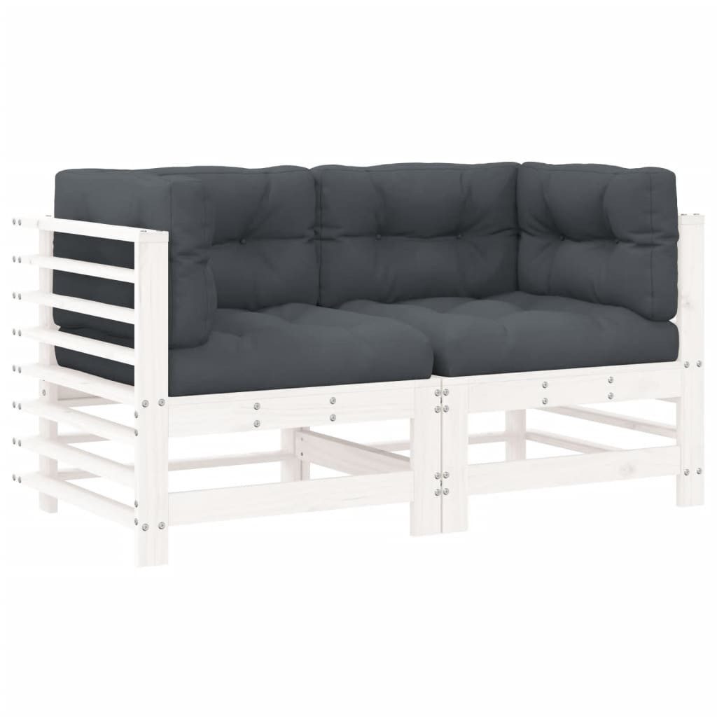 vidaXL Sofaelement Ecksofas mit Kissen 2 günstig online kaufen