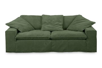 KAWOLA 3-Sitzer NETTA, Sofa Cord Bezug abziehbar, versch. Breiten und versch. Farben
