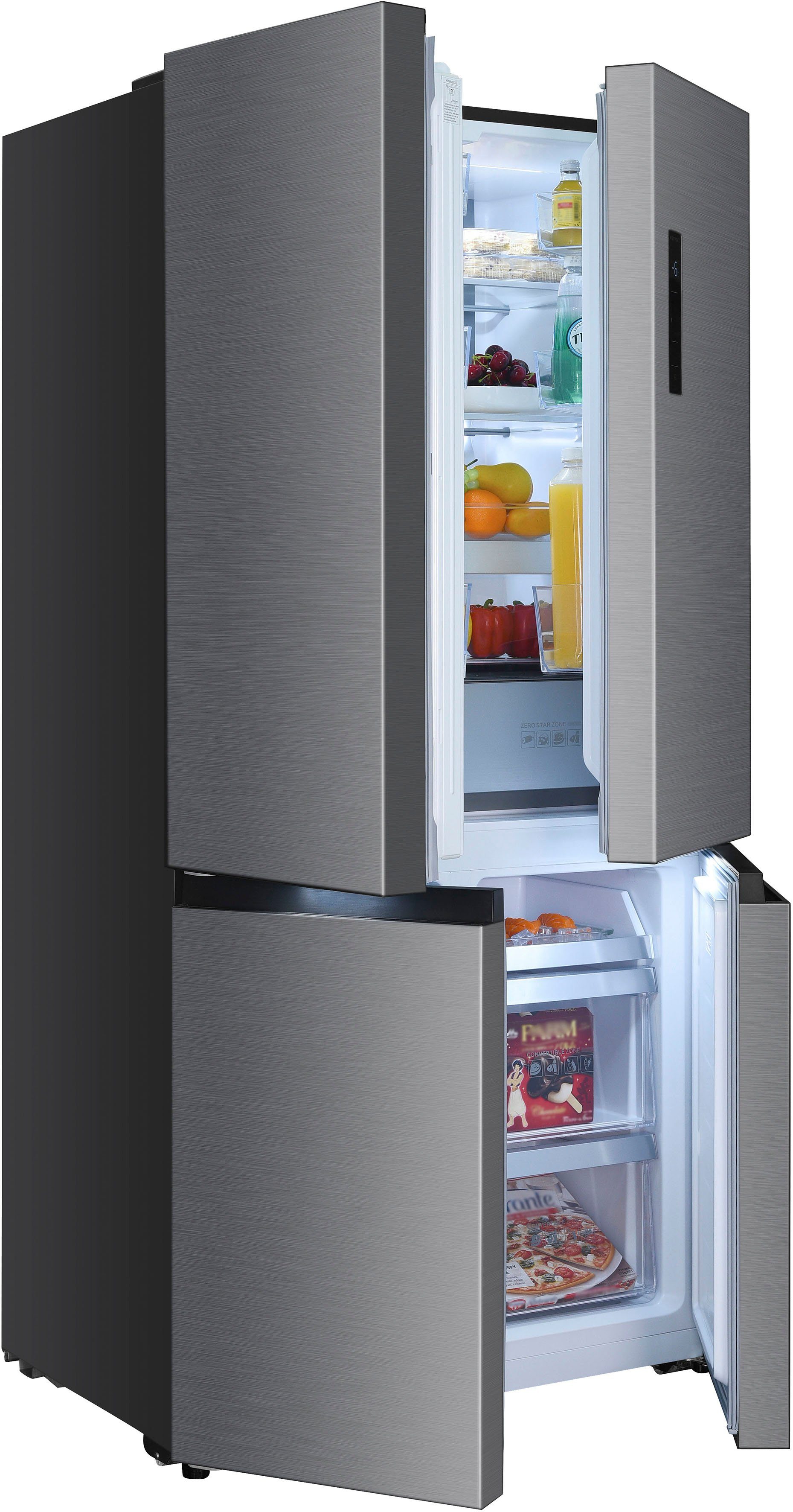 Hanseatic Multi breit, Türalarm Multizone, Door HCDA19090DI, NoFrost, hoch, cm Display, 190,0 90,9 cm